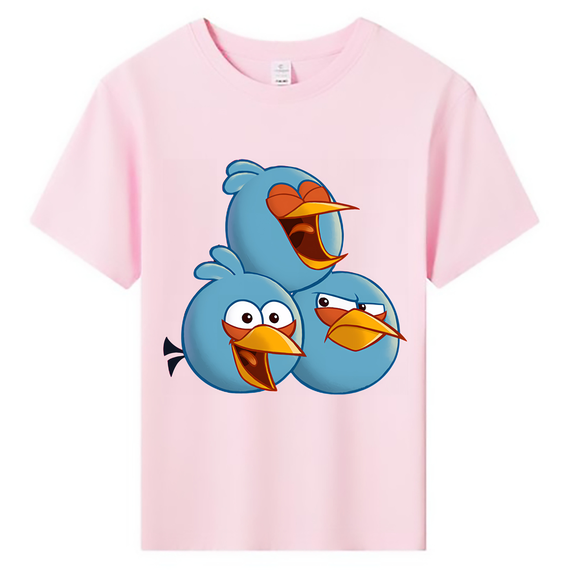 （画像用） Angry Birds アングリーバード 綿100％キッズTシャツ（フロントプリント）