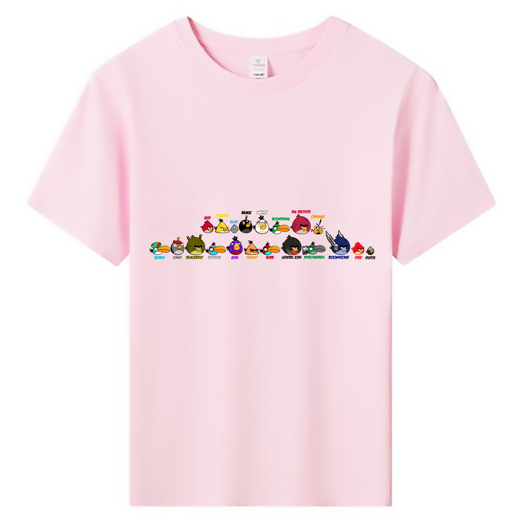 （画像用） Angry Birds アングリーバード 綿100％キッズTシャツ（フロントプリント）