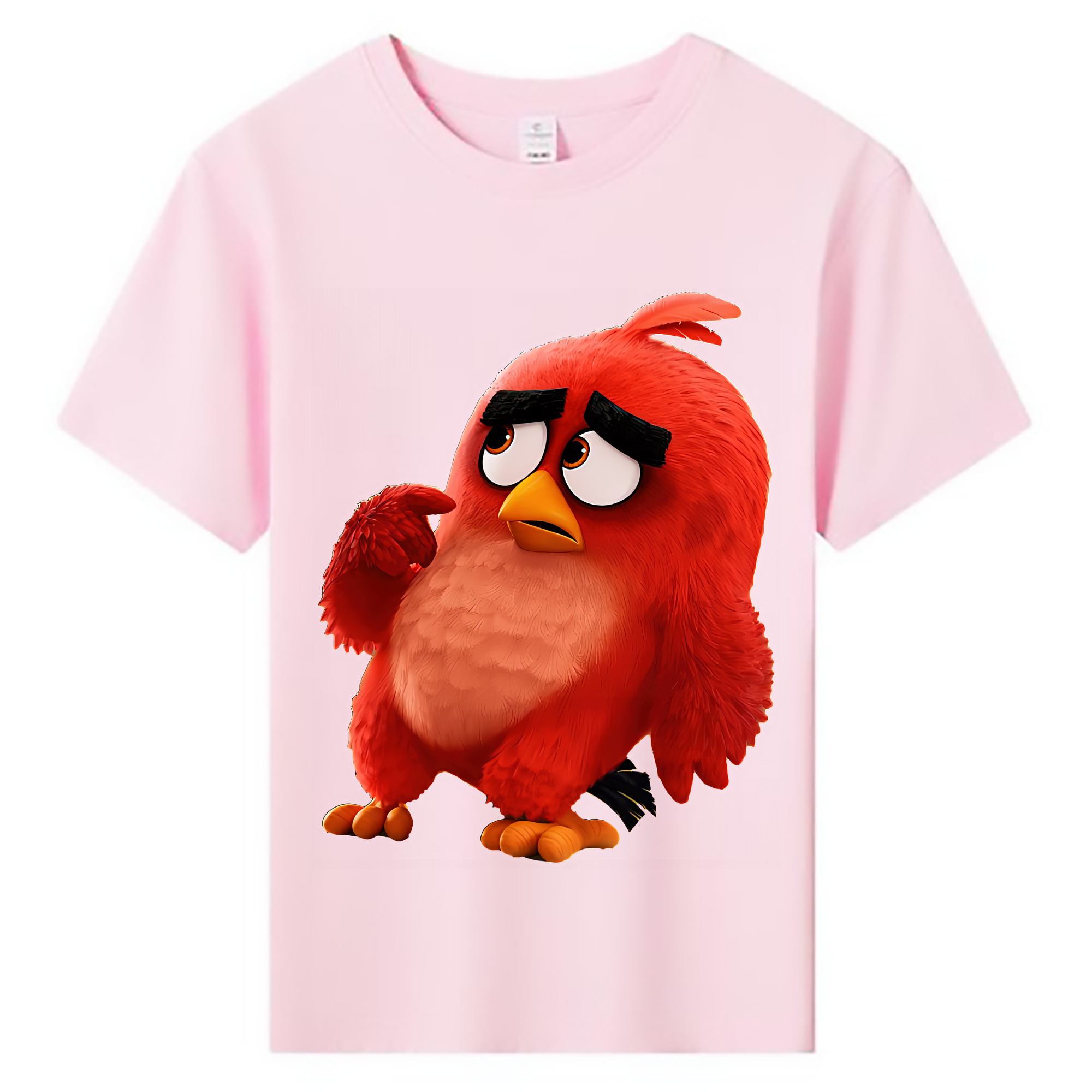 （画像用） Angry Birds アングリーバード 綿100％キッズTシャツ（フロントプリント）
