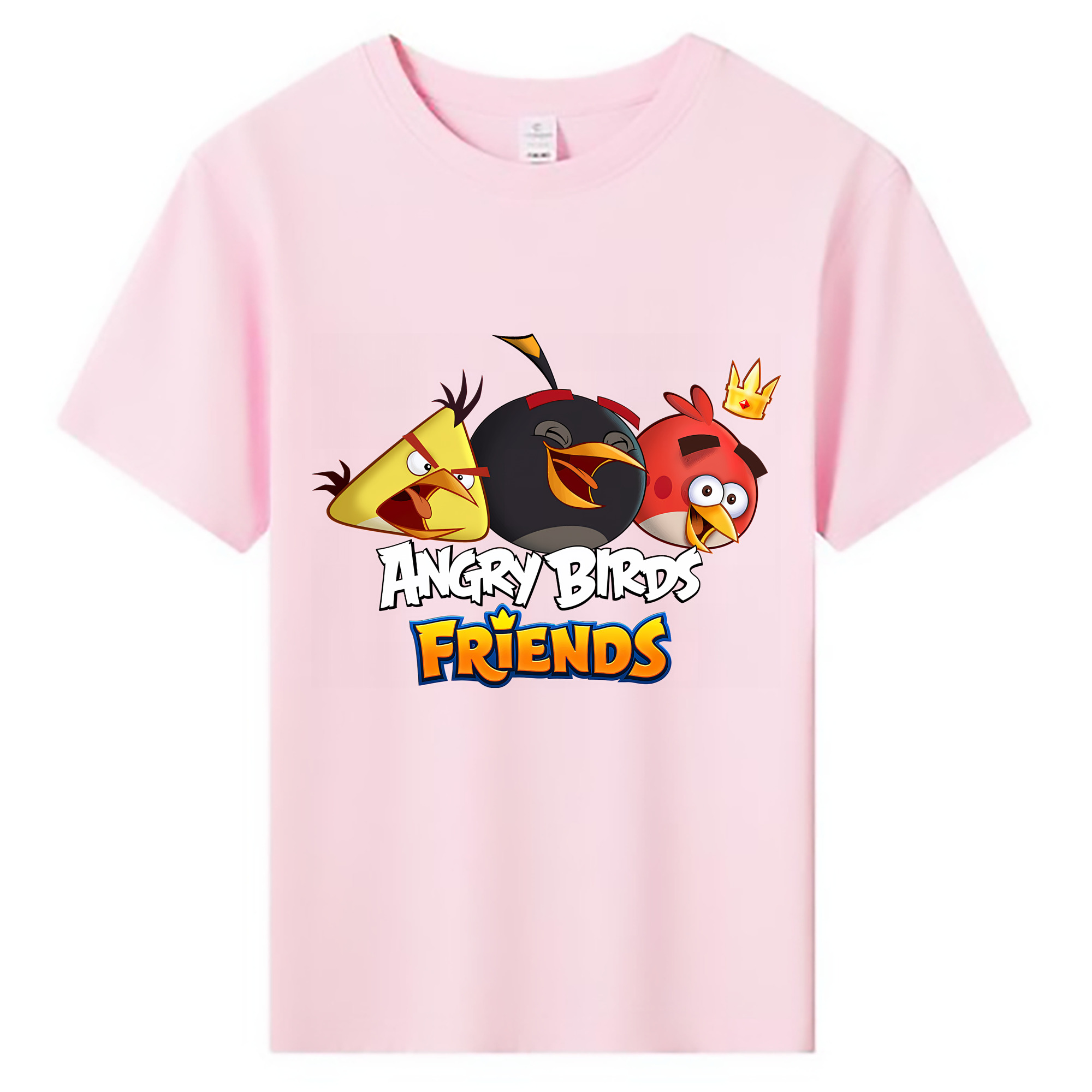 （画像用） Angry Birds アングリーバード 綿100％キッズTシャツ（フロントプリント）