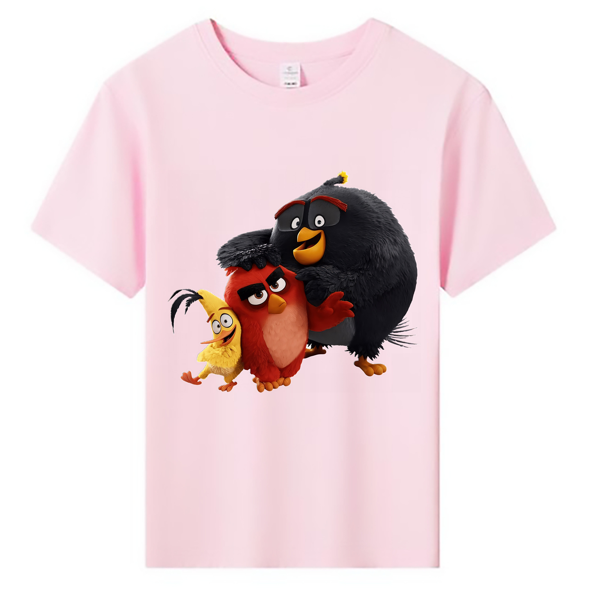 （画像用） Angry Birds アングリーバード 綿100％キッズTシャツ（フロントプリント）