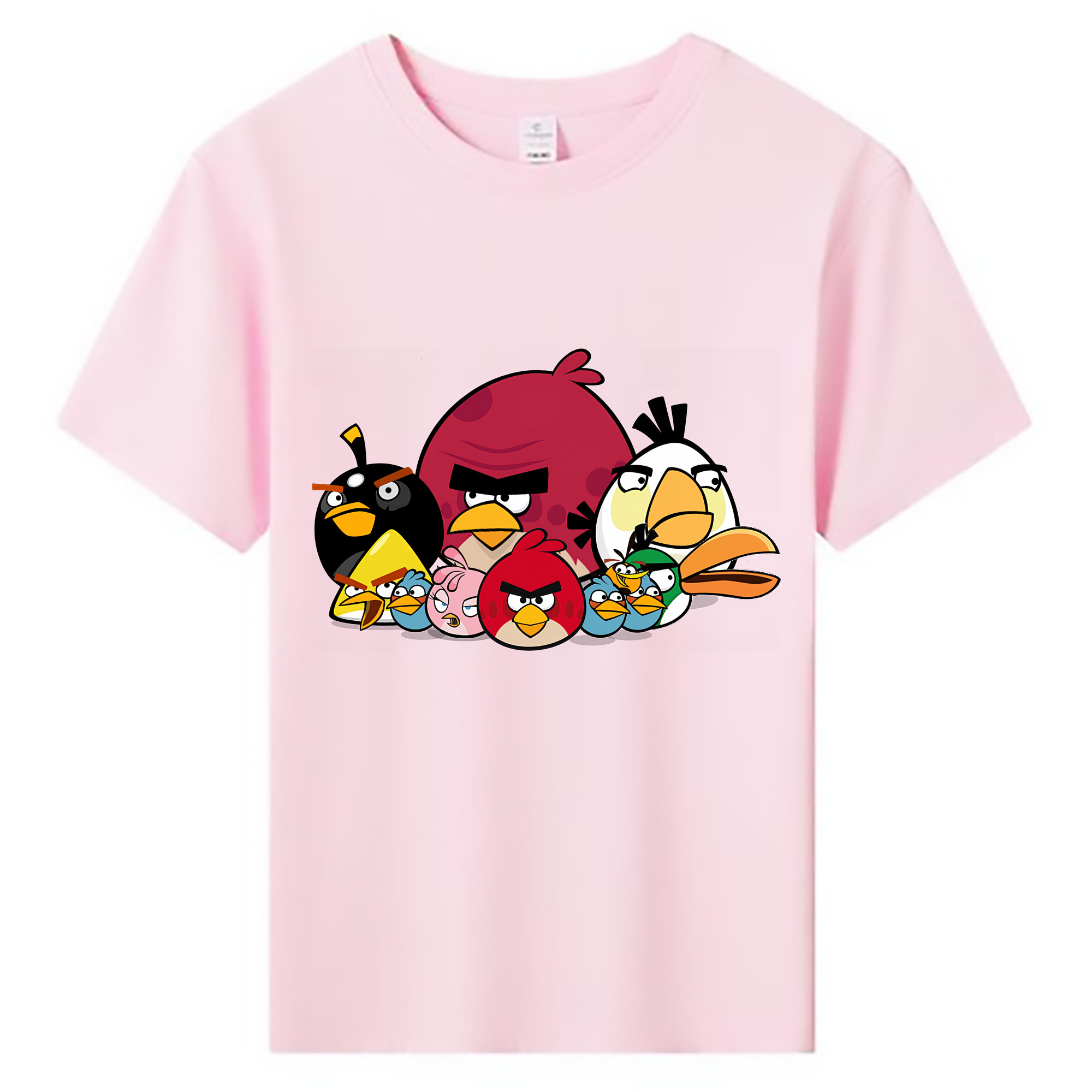 （画像用） Angry Birds アングリーバード 綿100％キッズTシャツ（フロントプリント）