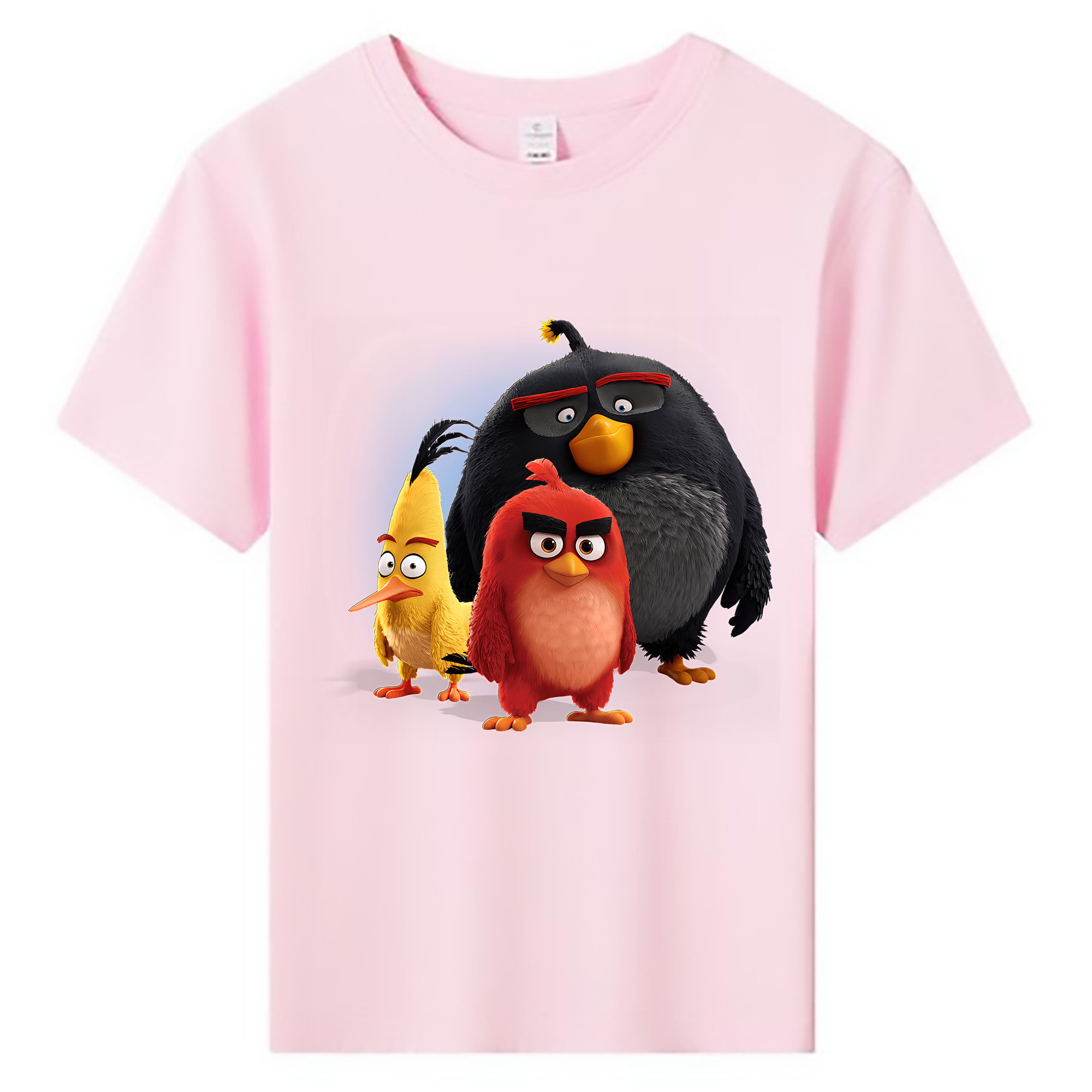 （画像用） Angry Birds アングリーバード 綿100％キッズTシャツ（フロントプリント）