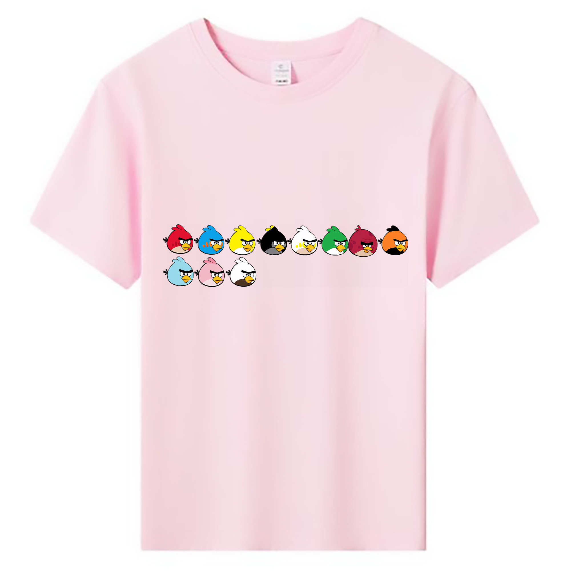 （画像用） Angry Birds アングリーバード 綿100％キッズTシャツ（フロントプリント）