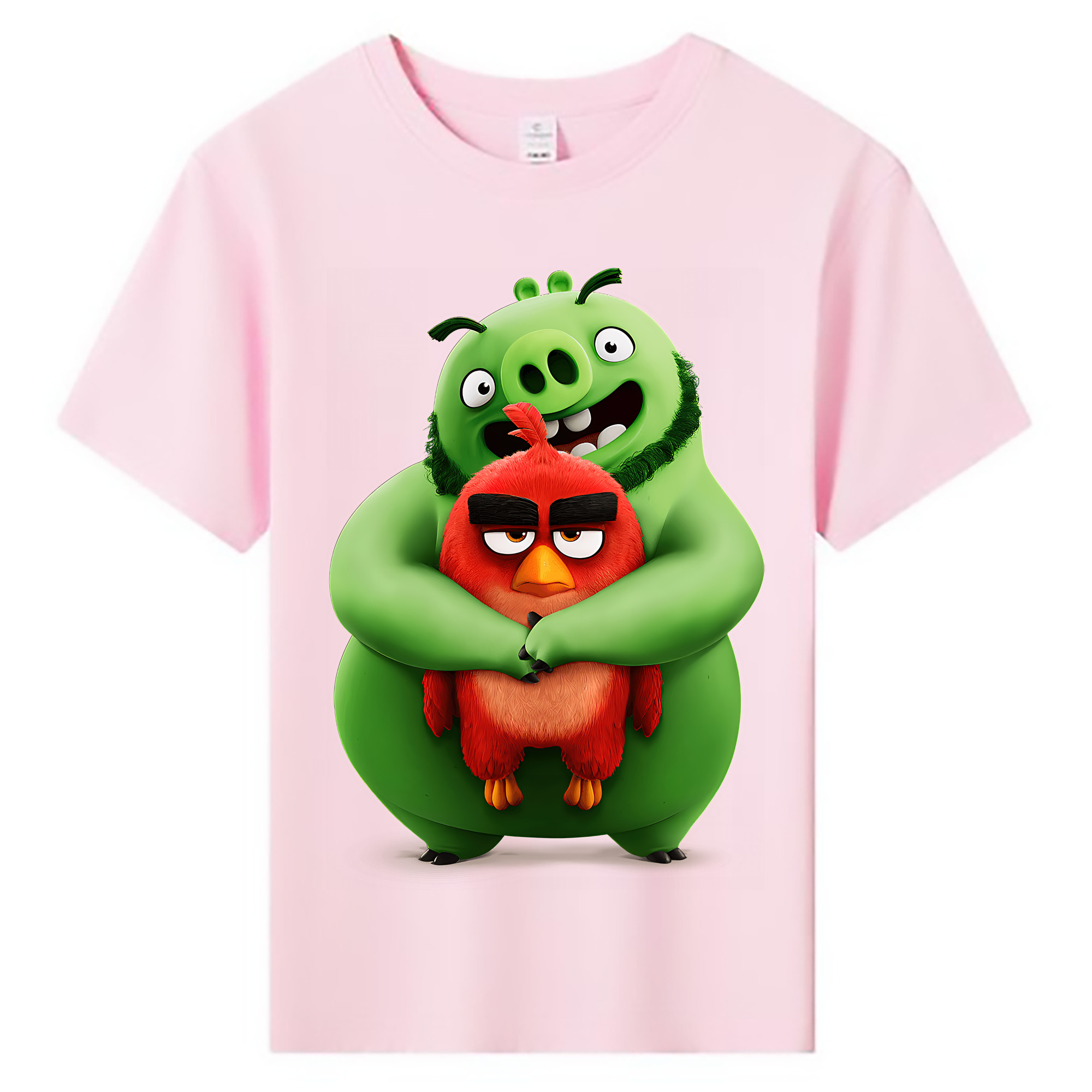 （画像用） Angry Birds アングリーバード 綿100％キッズTシャツ（フロントプリント）