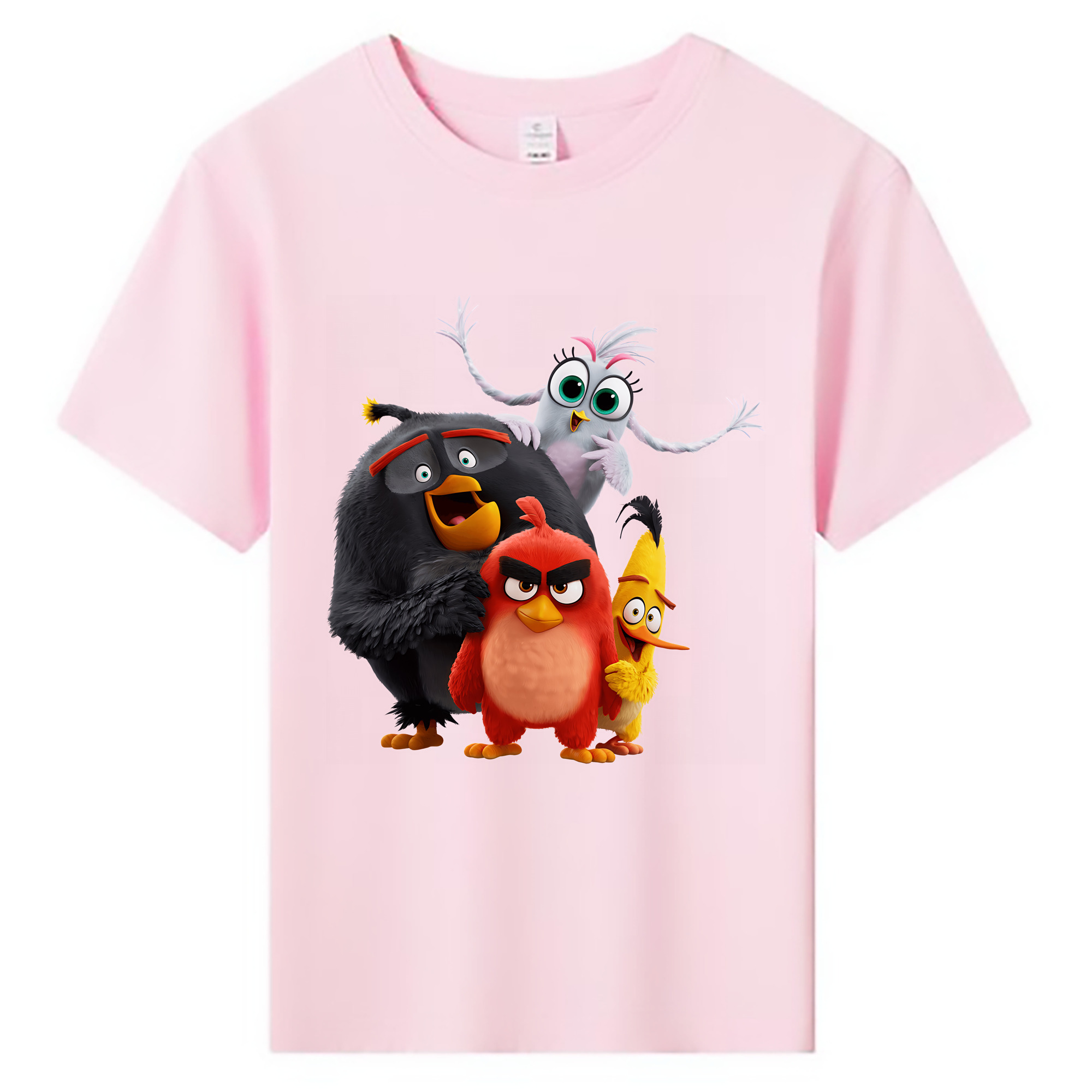 （画像用） Angry Birds アングリーバード 綿100％キッズTシャツ（フロントプリント）
