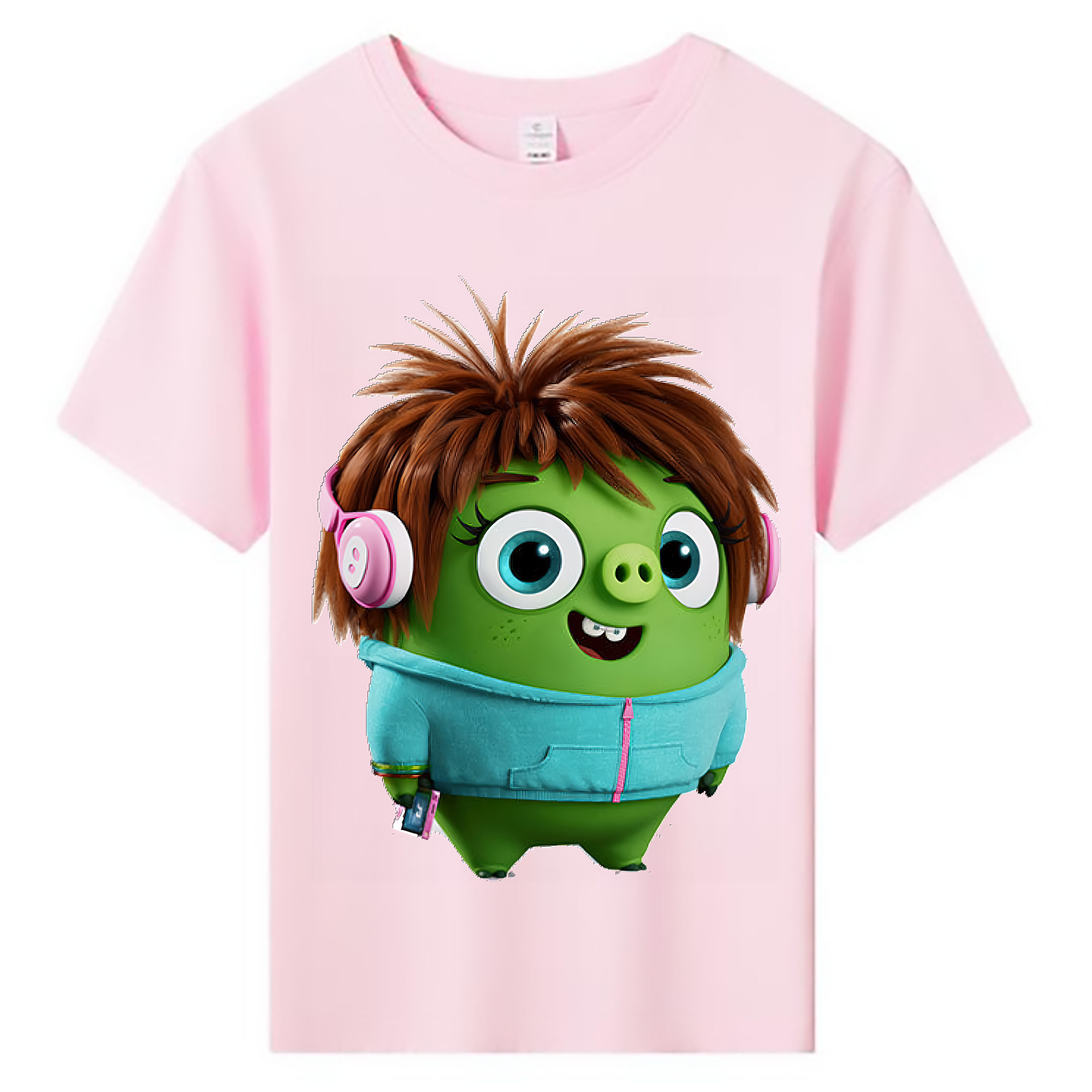 （画像用） Angry Birds アングリーバード 綿100％キッズTシャツ（フロントプリント）