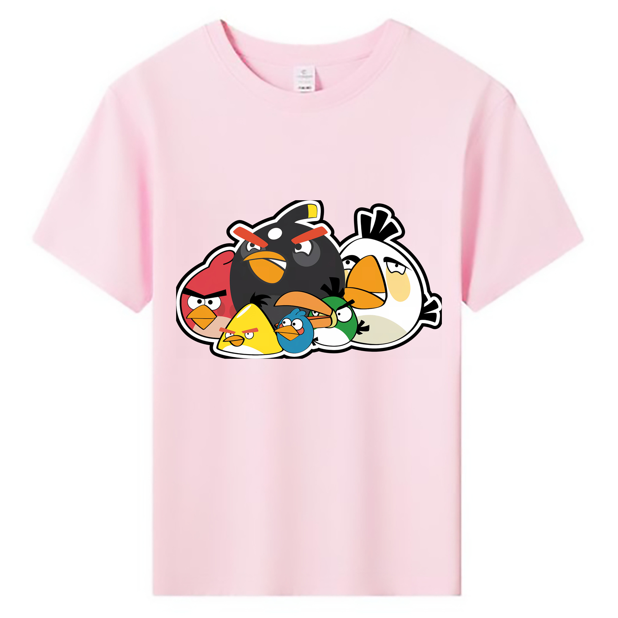 （画像用） Angry Birds アングリーバード 綿100％キッズTシャツ（フロントプリント）