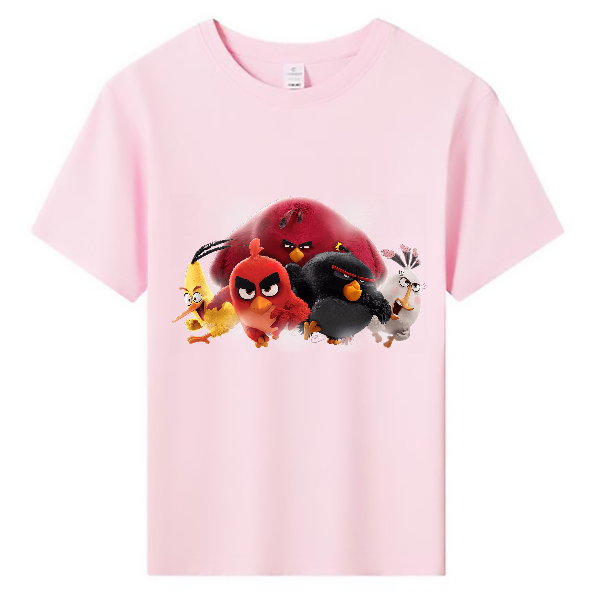 （画像用） Angry Birds アングリーバード 綿100％キッズTシャツ（フロントプリント）