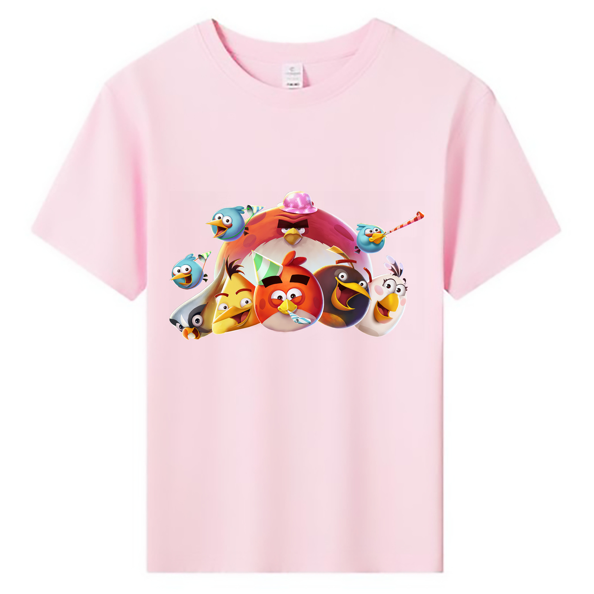 （画像用） Angry Birds アングリーバード 綿100％キッズTシャツ（フロントプリント）