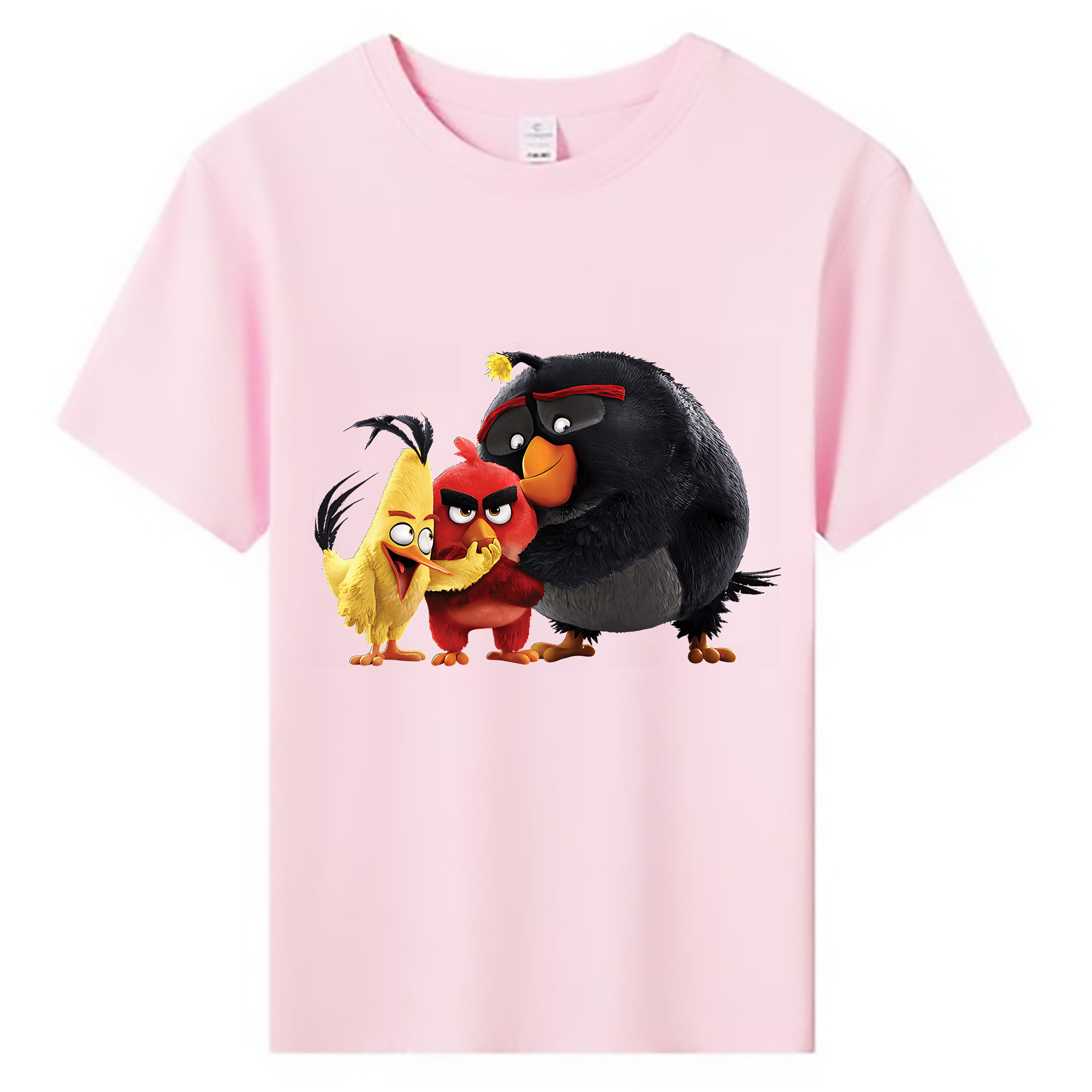 （画像用） Angry Birds アングリーバード 綿100％キッズTシャツ（フロントプリント）