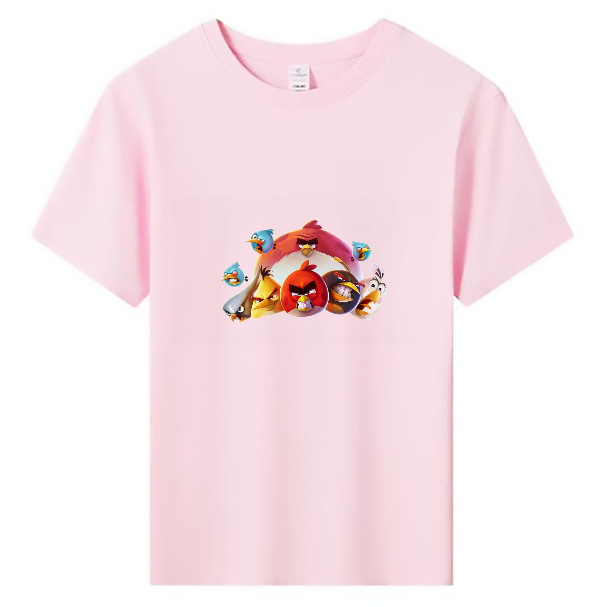 （画像用） Angry Birds アングリーバード 綿100％キッズTシャツ（フロントプリント）