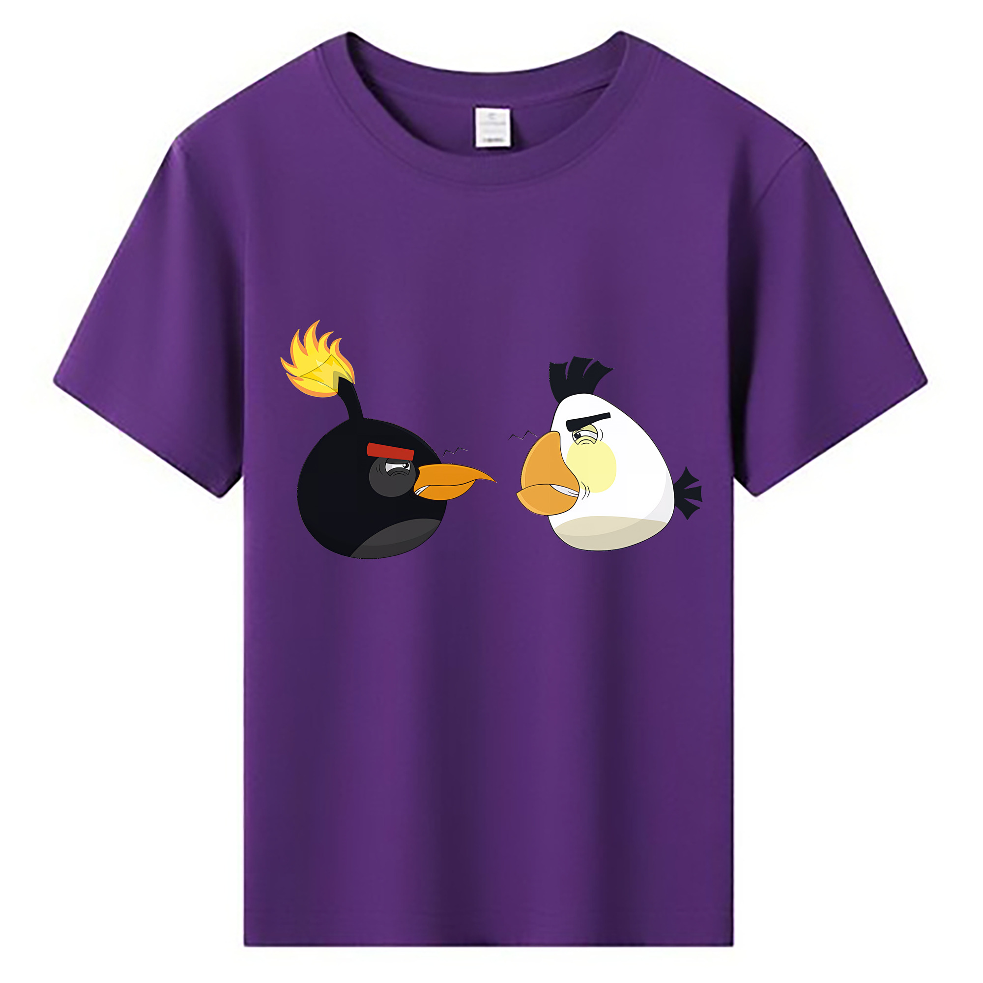 （画像用） Angry Birds アングリーバード 綿100％キッズTシャツ（フロントプリント）
