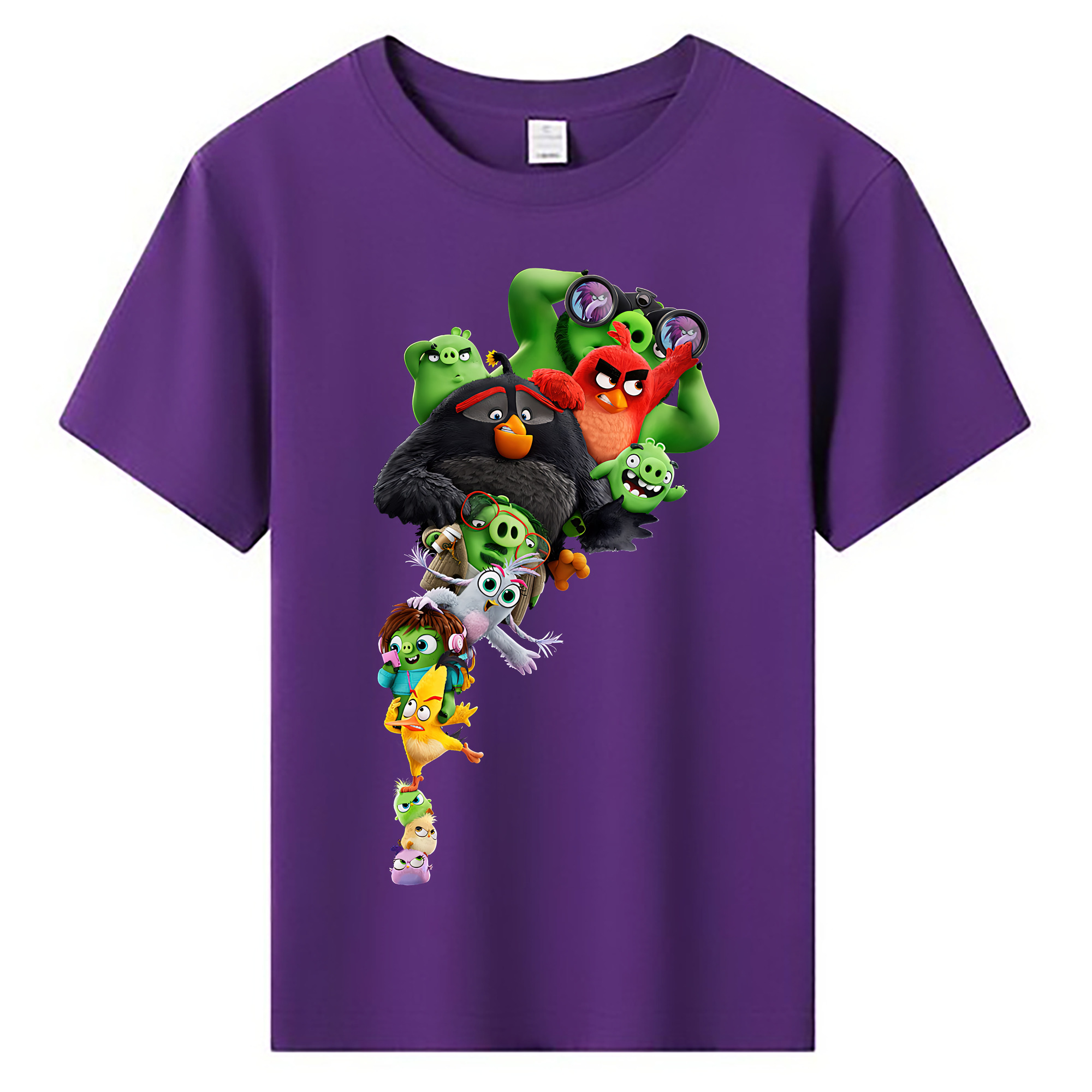 （画像用） Angry Birds アングリーバード 綿100％キッズTシャツ（フロントプリント）