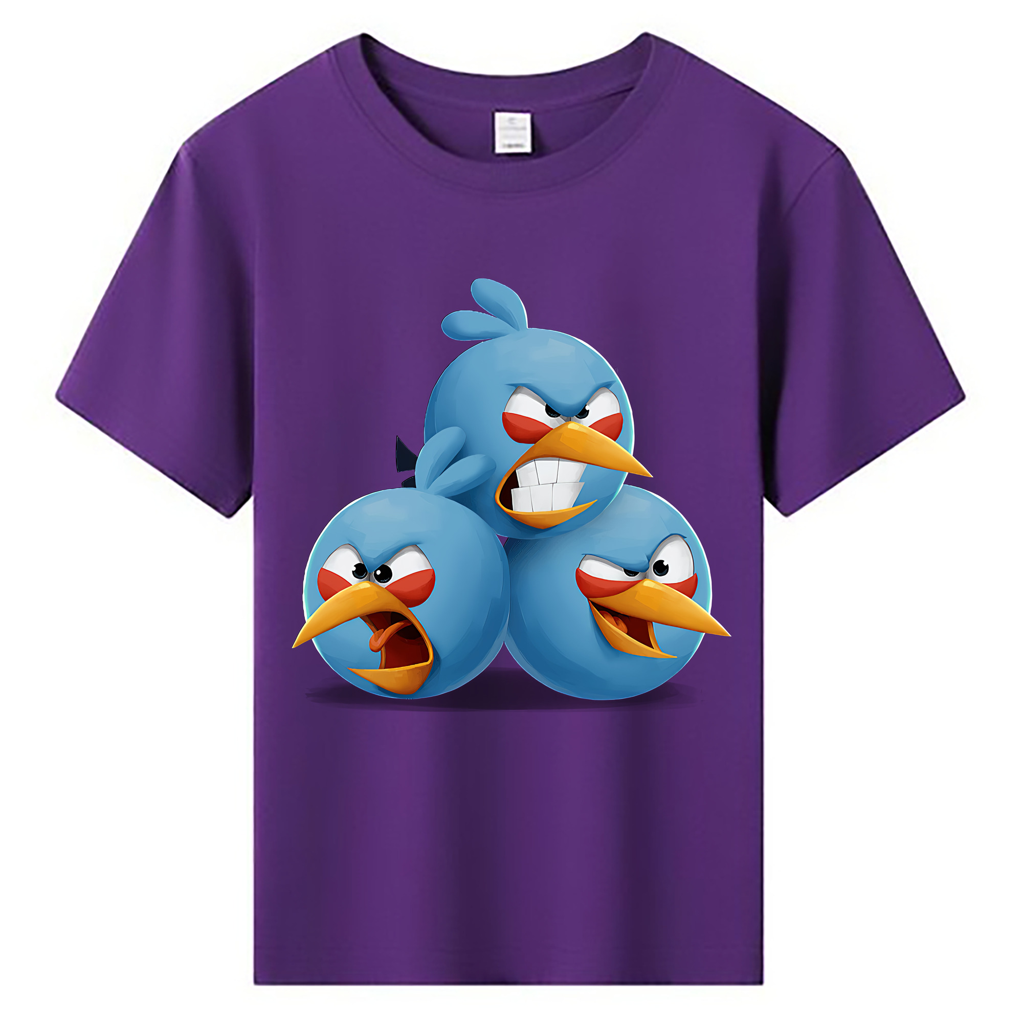 （画像用） Angry Birds アングリーバード 綿100％キッズTシャツ（フロントプリント）