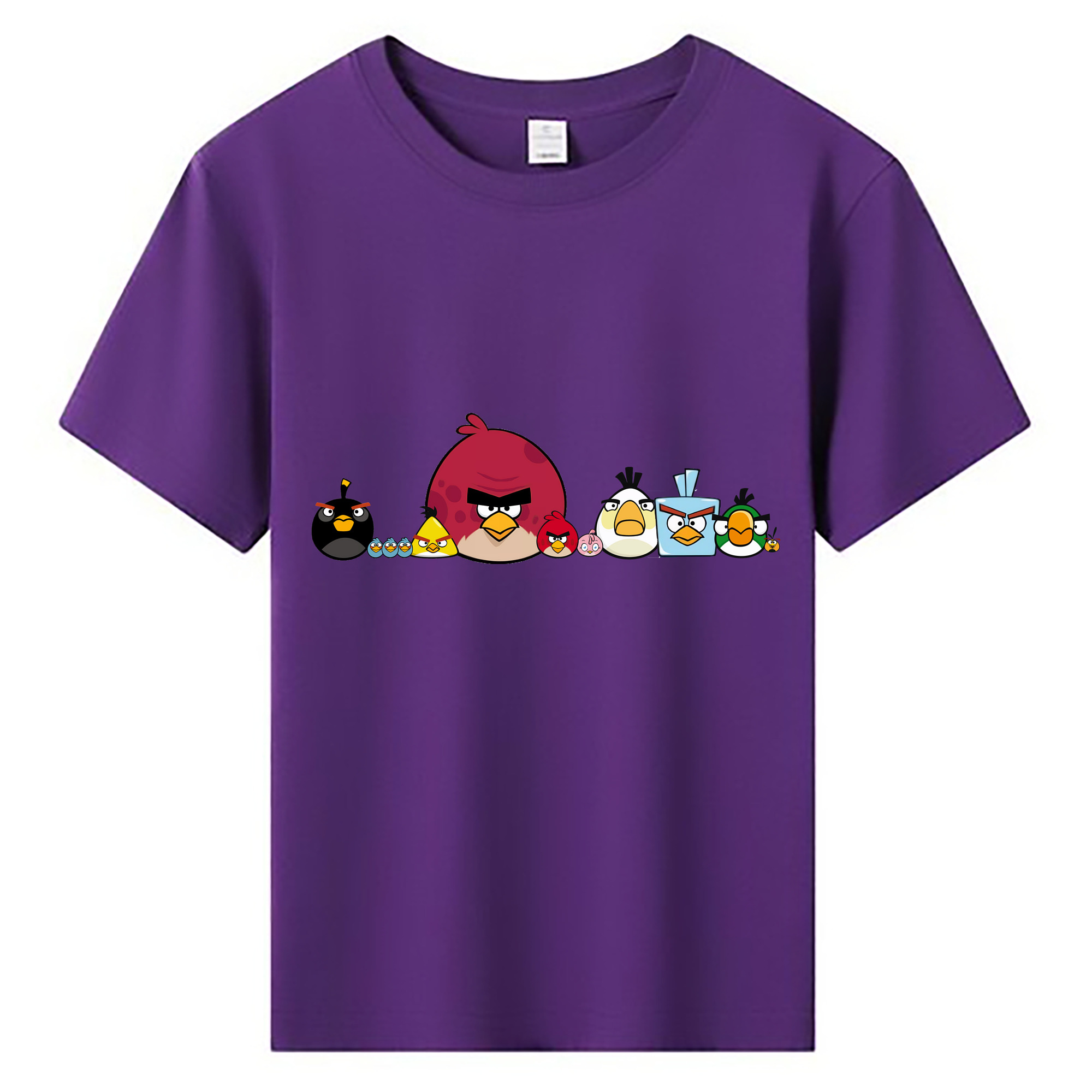 （画像用） Angry Birds アングリーバード 綿100％キッズTシャツ（フロントプリント）