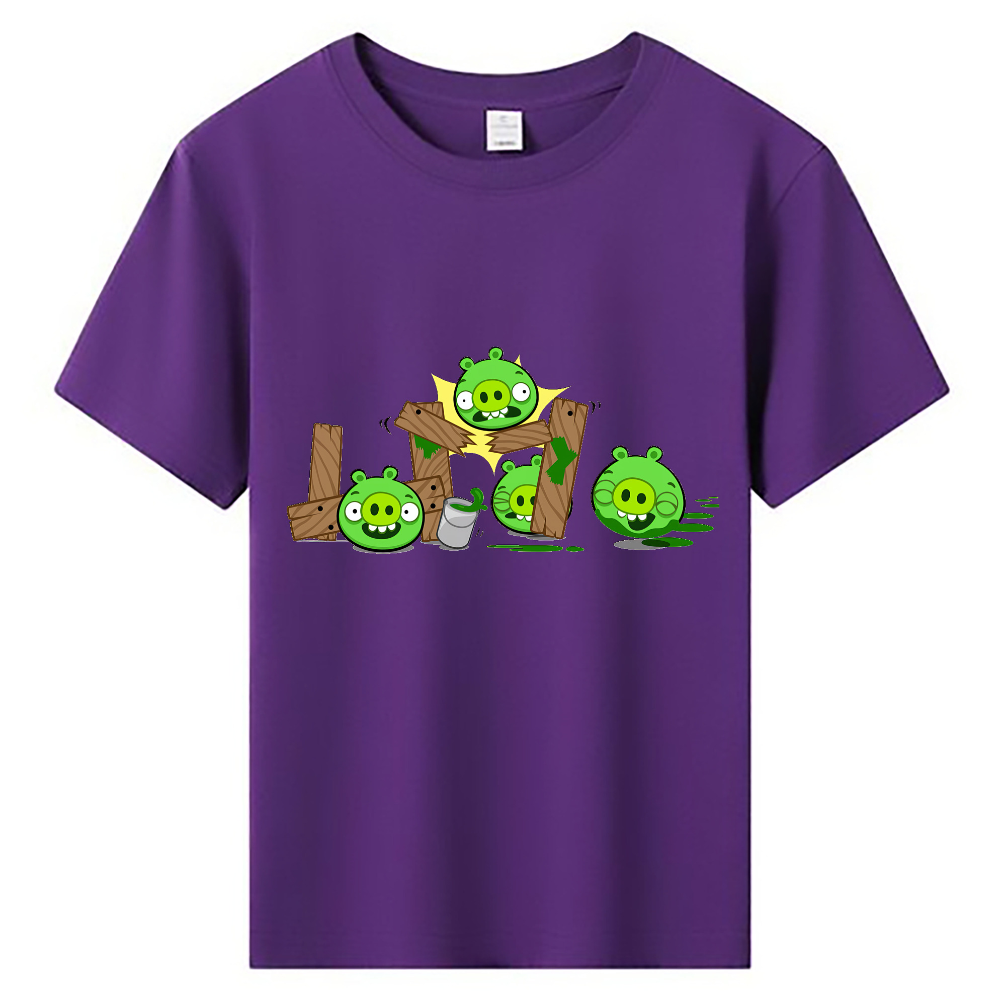 （画像用） Angry Birds アングリーバード 綿100％キッズTシャツ（フロントプリント）