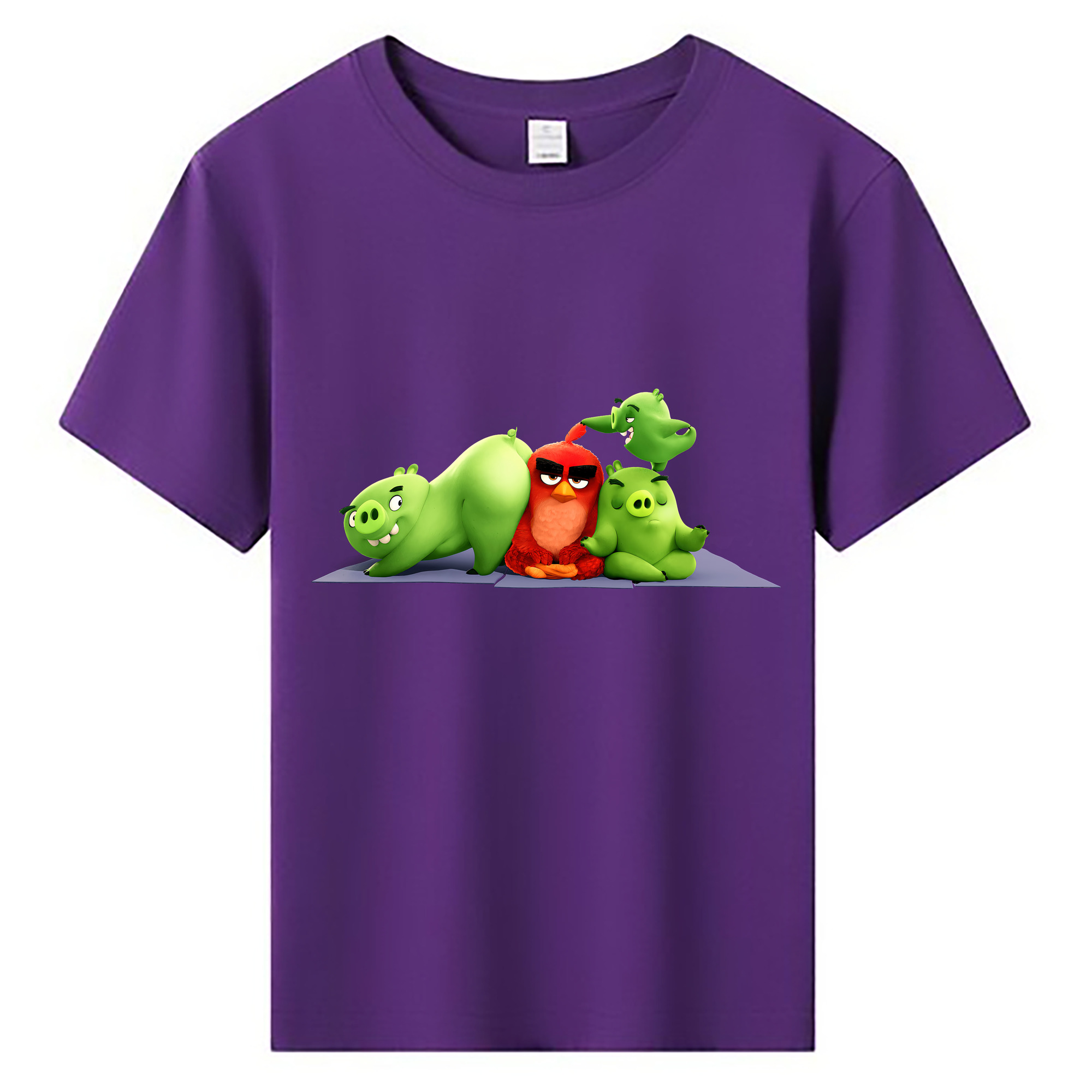 （画像用） Angry Birds アングリーバード 綿100％キッズTシャツ（フロントプリント）