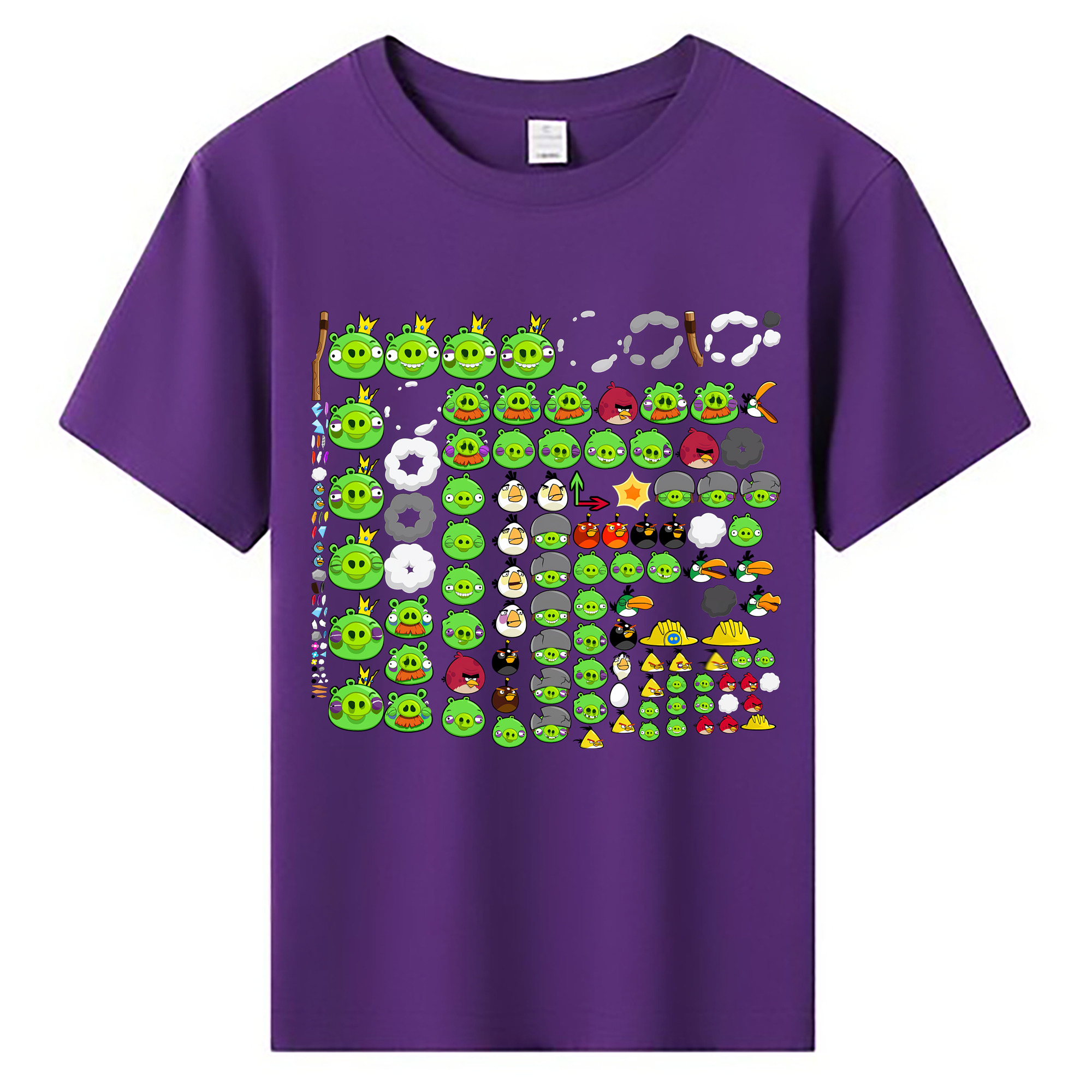 （画像用） Angry Birds アングリーバード 綿100％キッズTシャツ（フロントプリント）