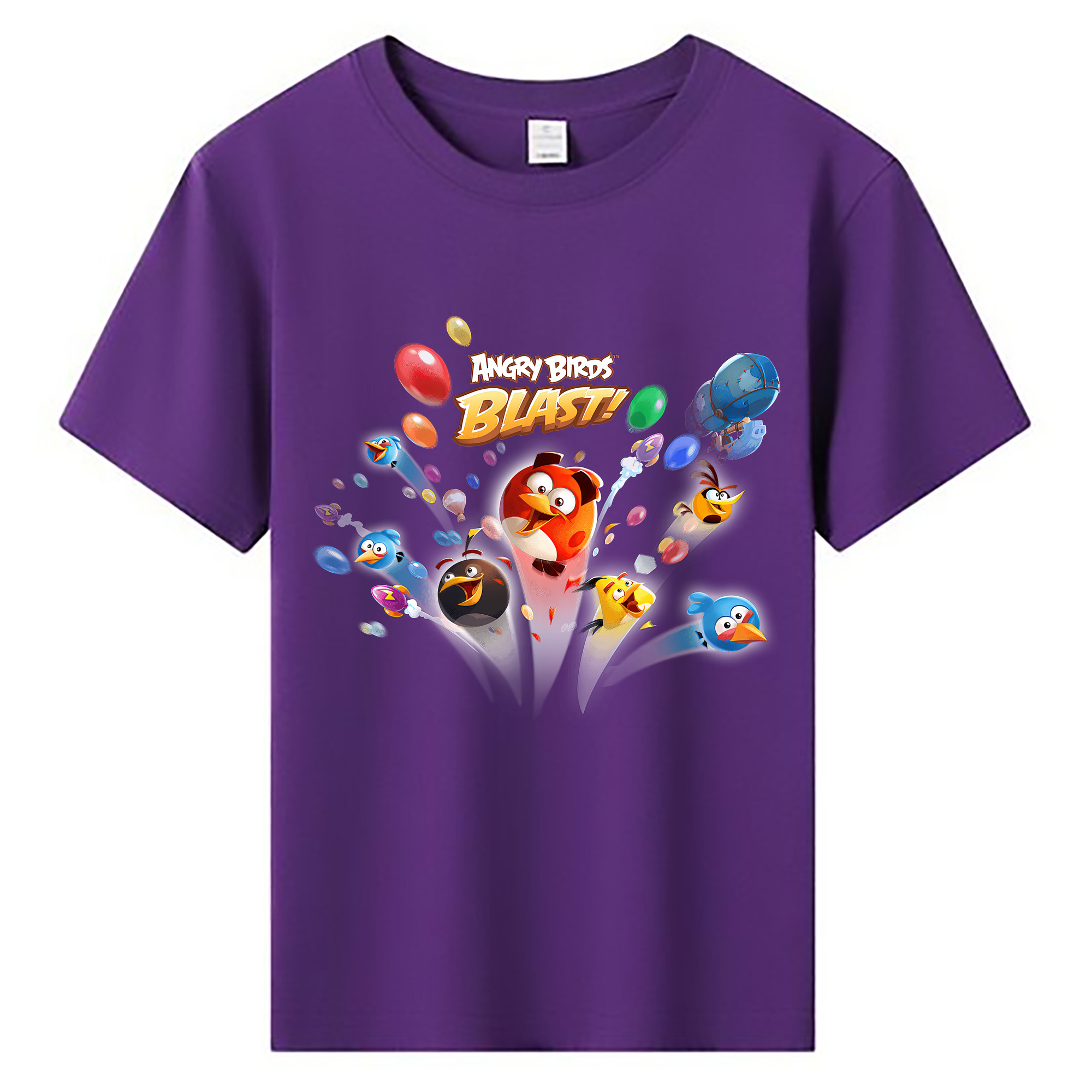 （画像用） Angry Birds アングリーバード 綿100％キッズTシャツ（フロントプリント）