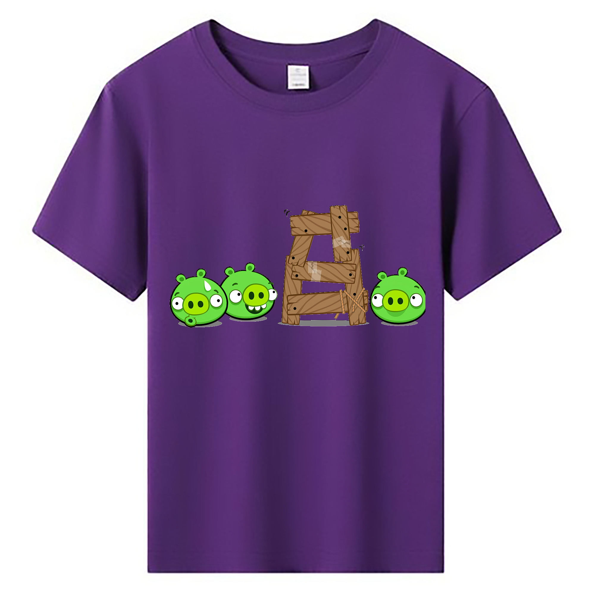 （画像用） Angry Birds アングリーバード 綿100％キッズTシャツ（フロントプリント）
