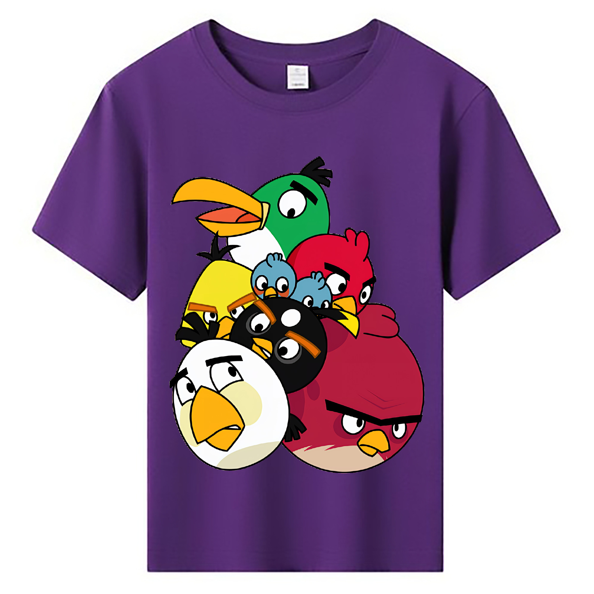 （画像用） Angry Birds アングリーバード 綿100％キッズTシャツ（フロントプリント）