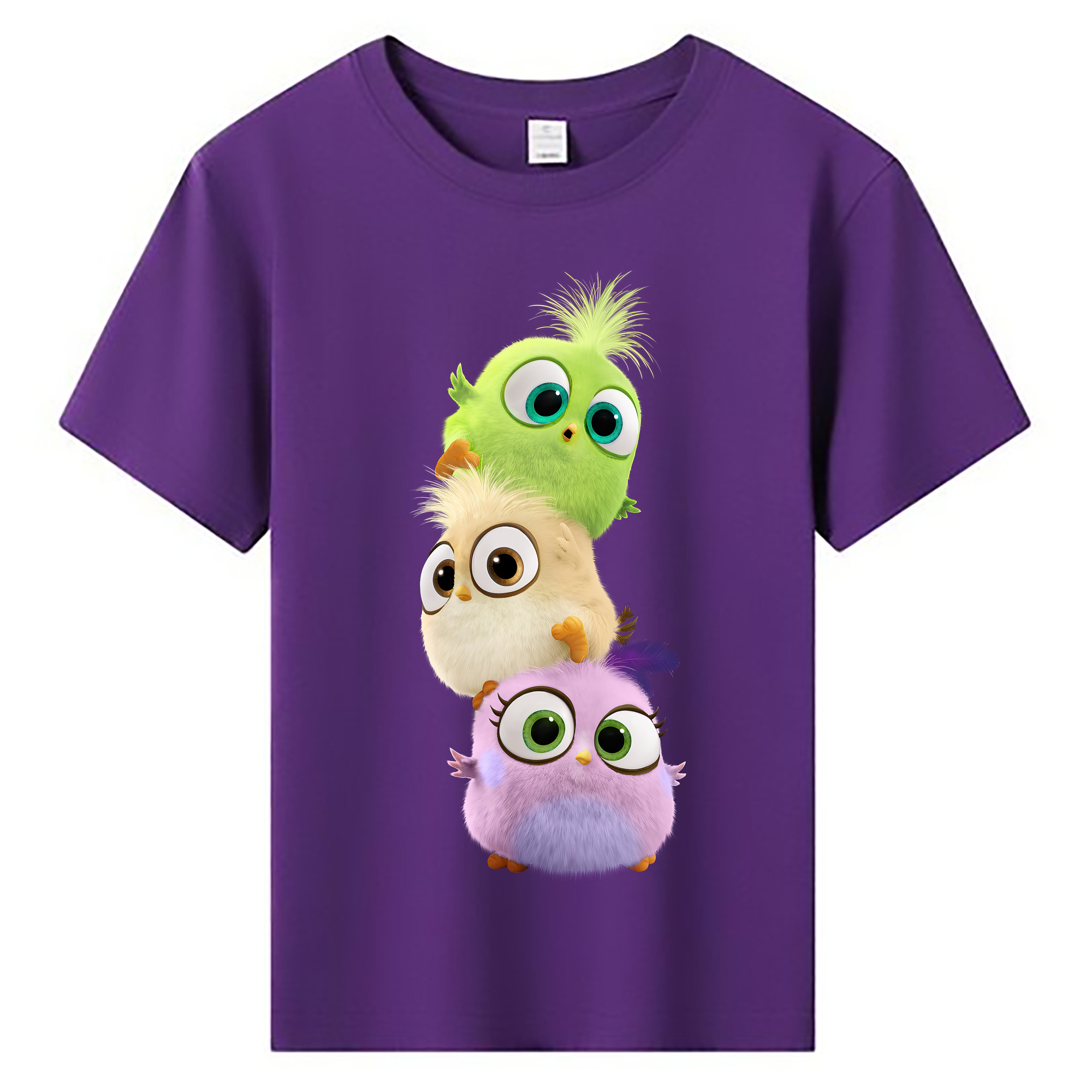 （画像用） Angry Birds アングリーバード 綿100％キッズTシャツ（フロントプリント）