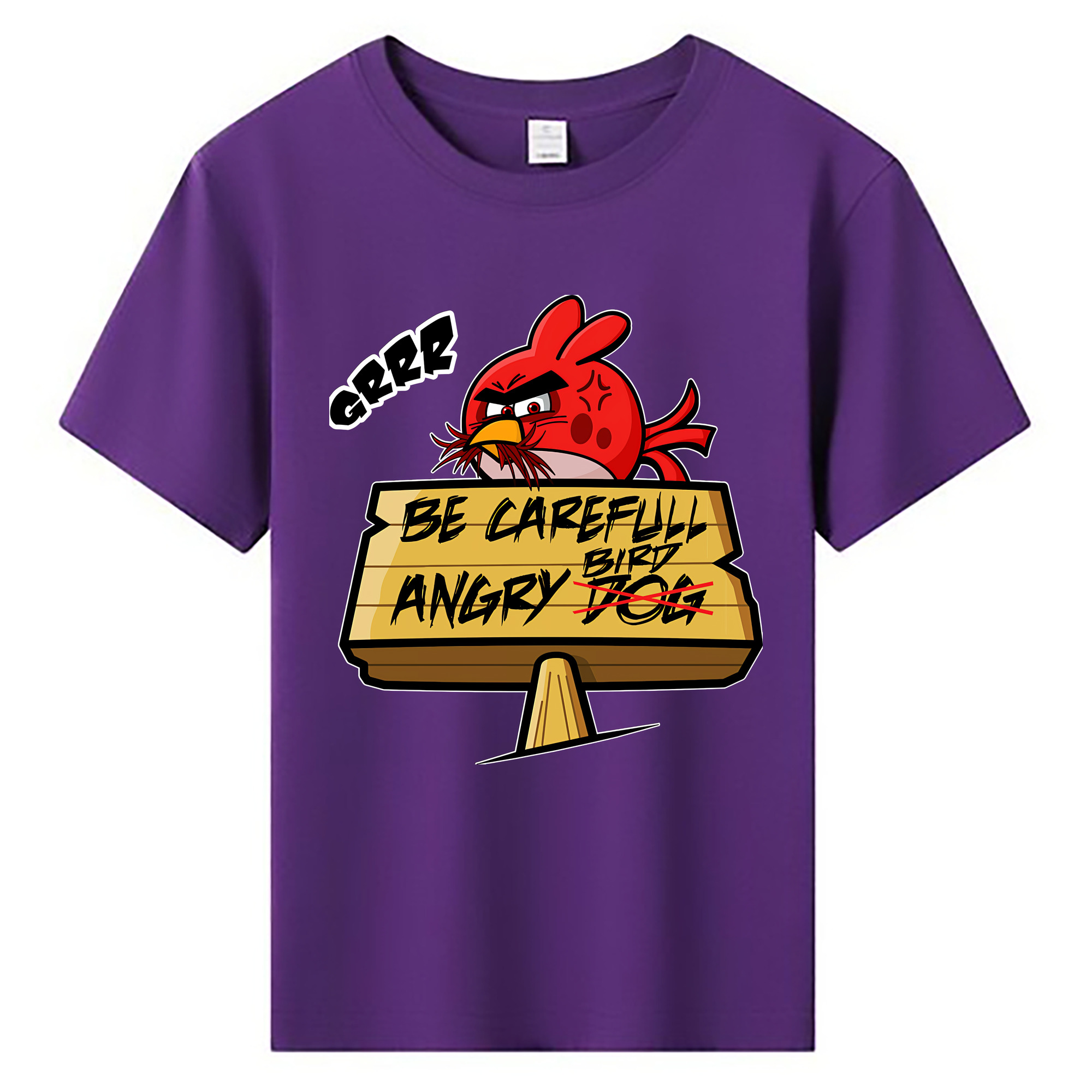 （画像用） Angry Birds アングリーバード 綿100％キッズTシャツ（フロントプリント）