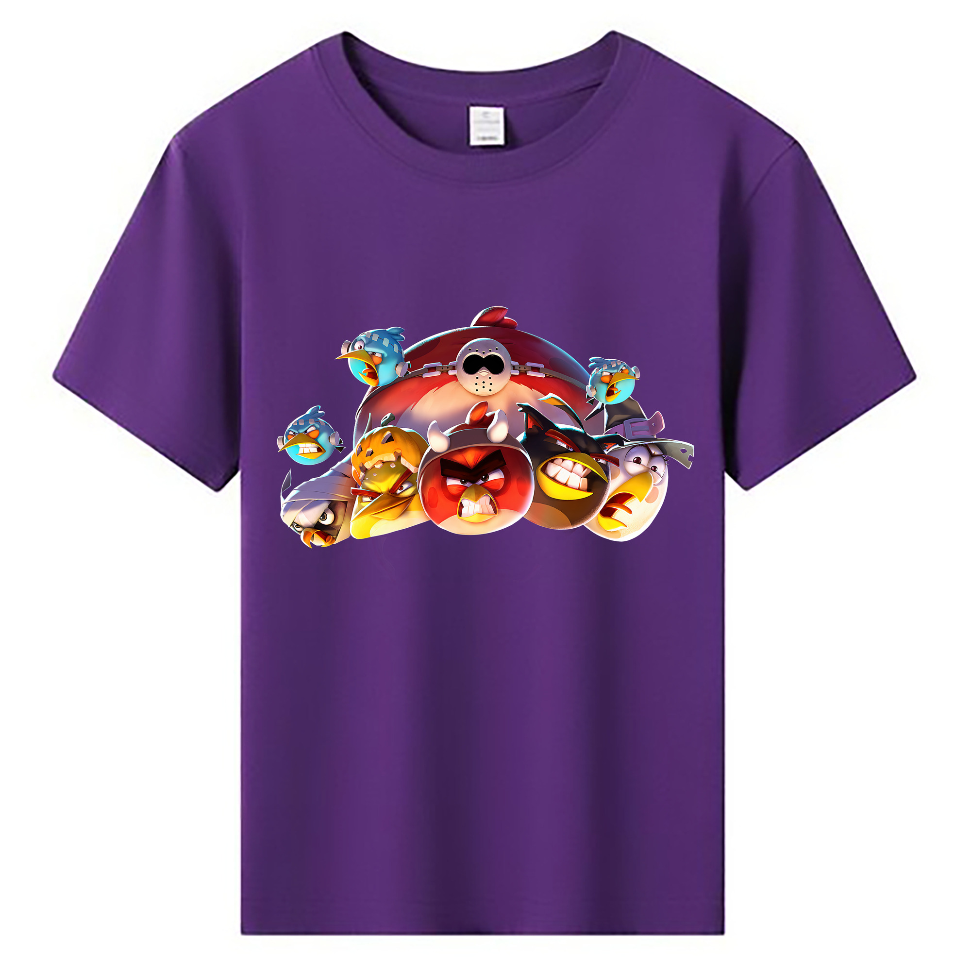 （画像用） Angry Birds アングリーバード 綿100％キッズTシャツ（フロントプリント）