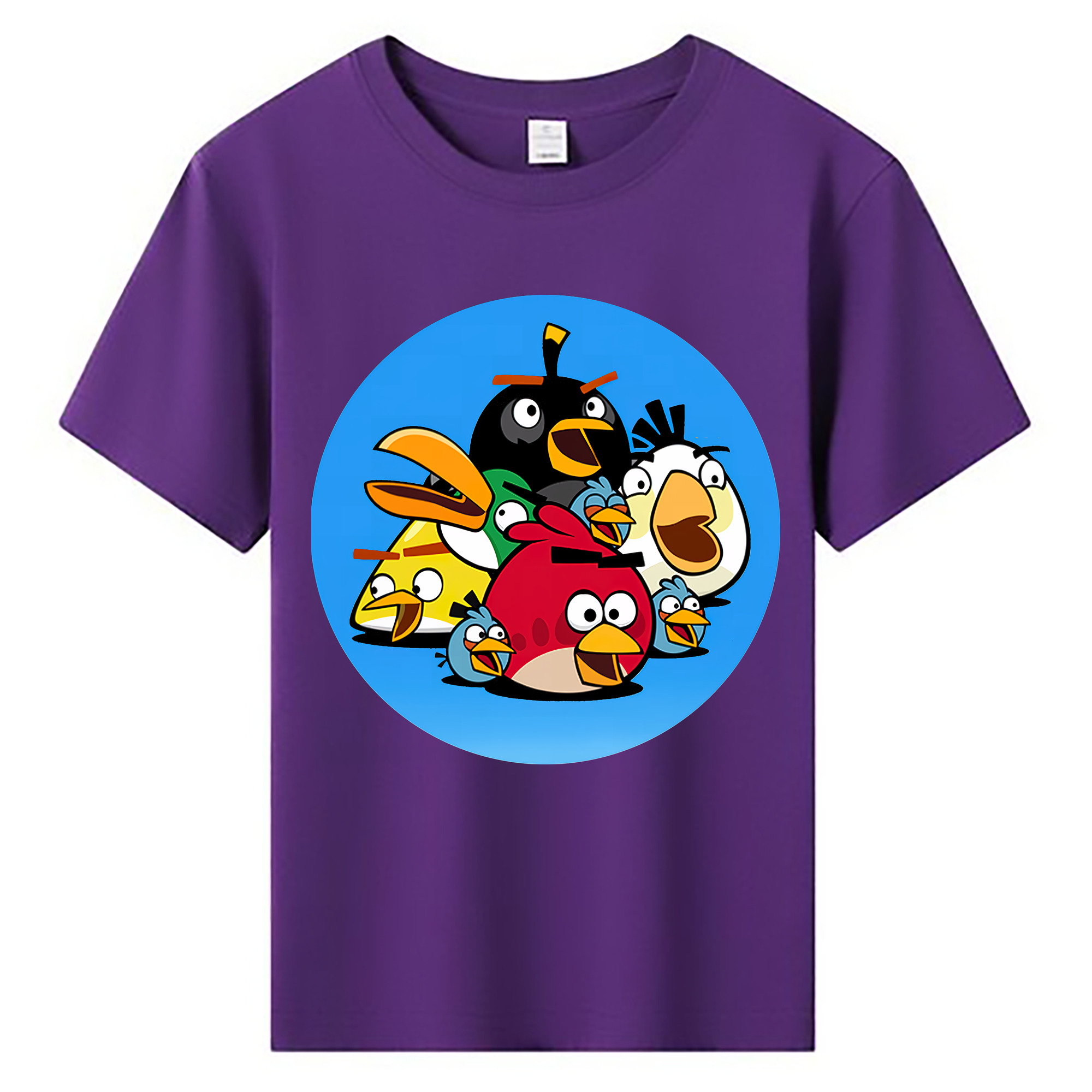 （画像用） Angry Birds アングリーバード 綿100％キッズTシャツ（フロントプリント）