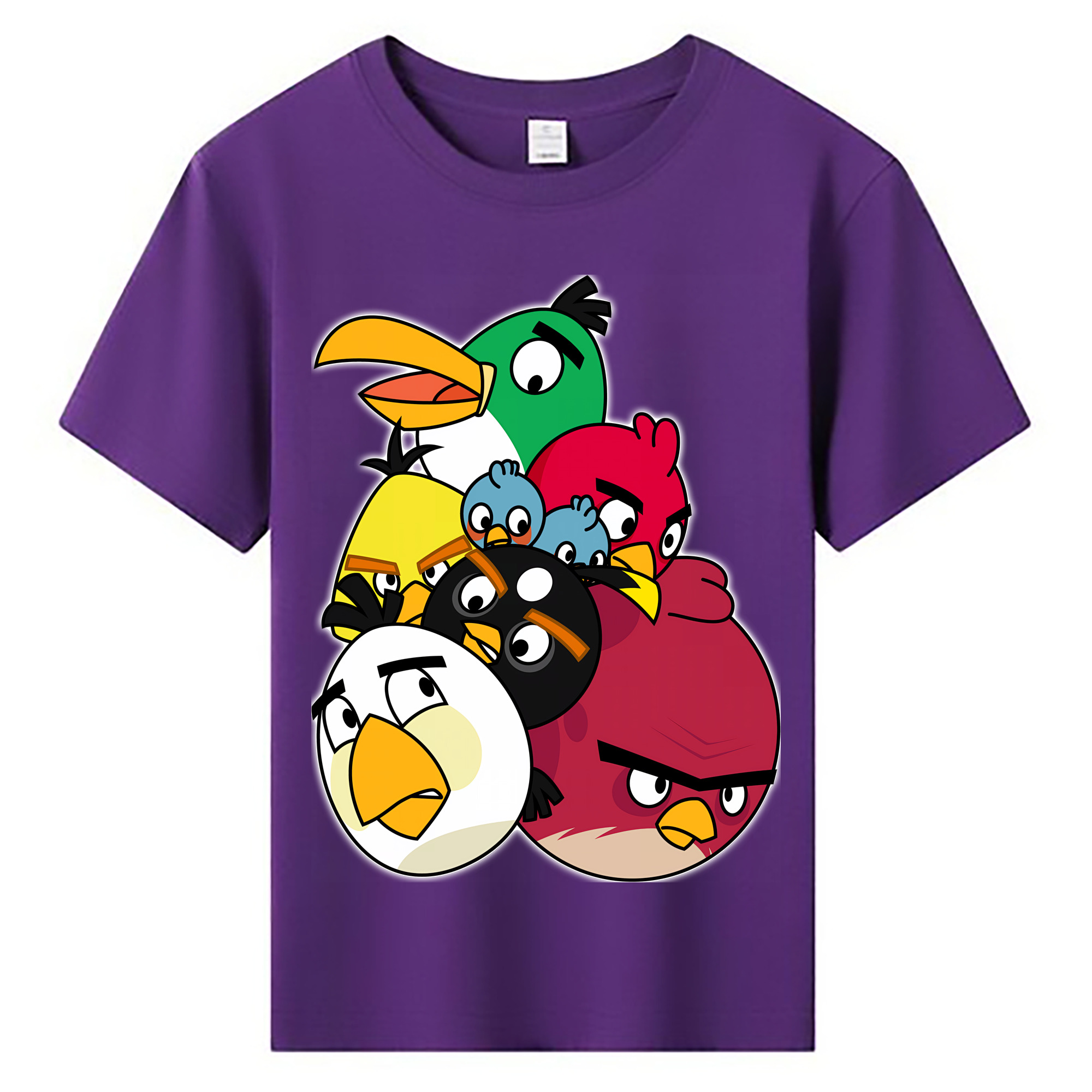 （画像用） Angry Birds アングリーバード 綿100％キッズTシャツ（フロントプリント）
