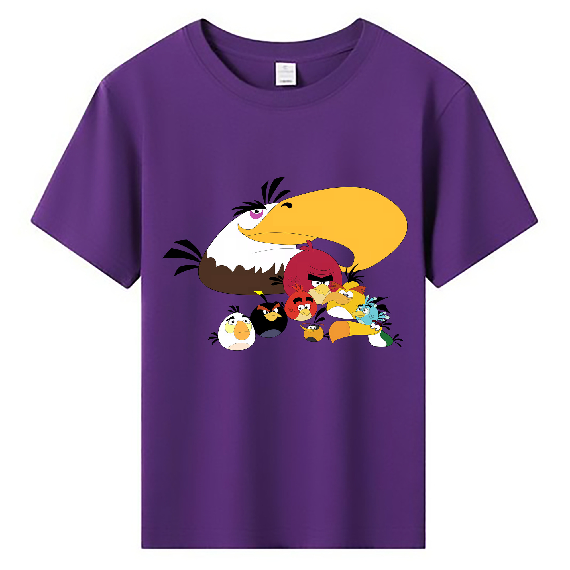 （画像用） Angry Birds アングリーバード 綿100％キッズTシャツ（フロントプリント）