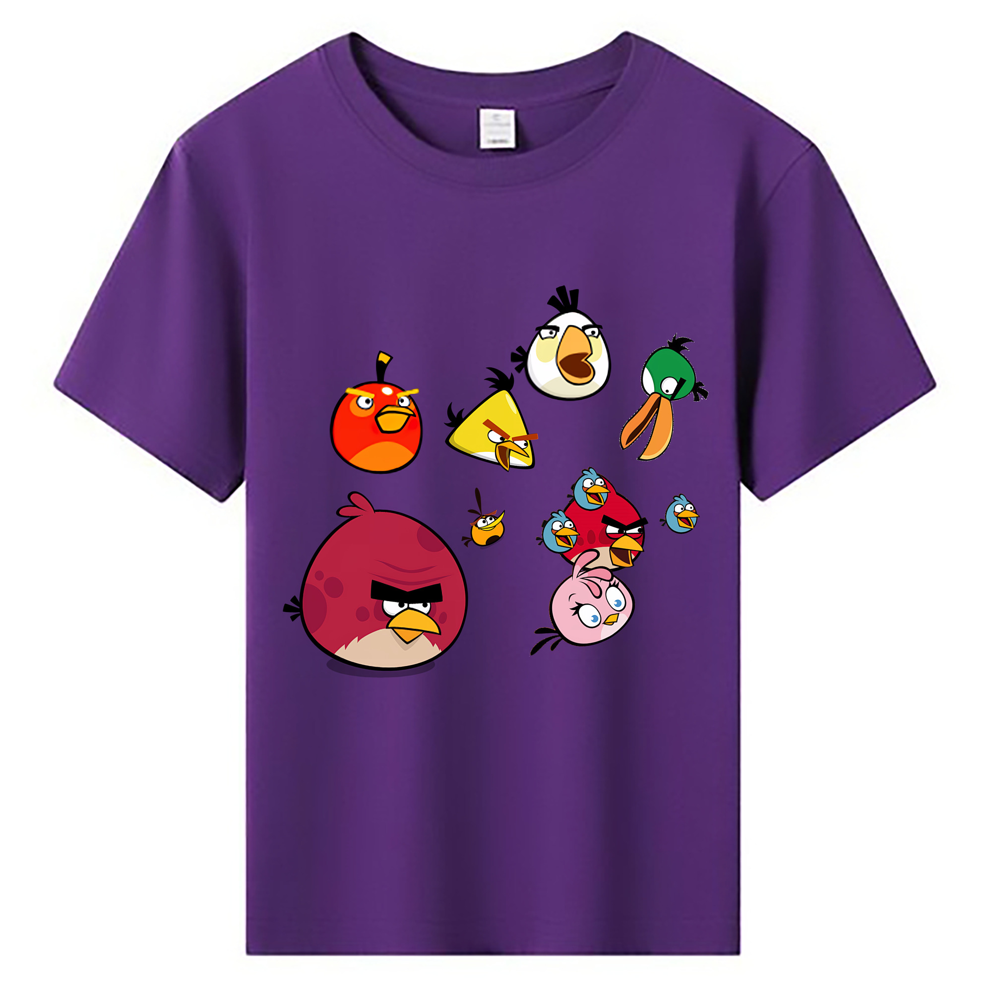 （画像用） Angry Birds アングリーバード 綿100％キッズTシャツ（フロントプリント）