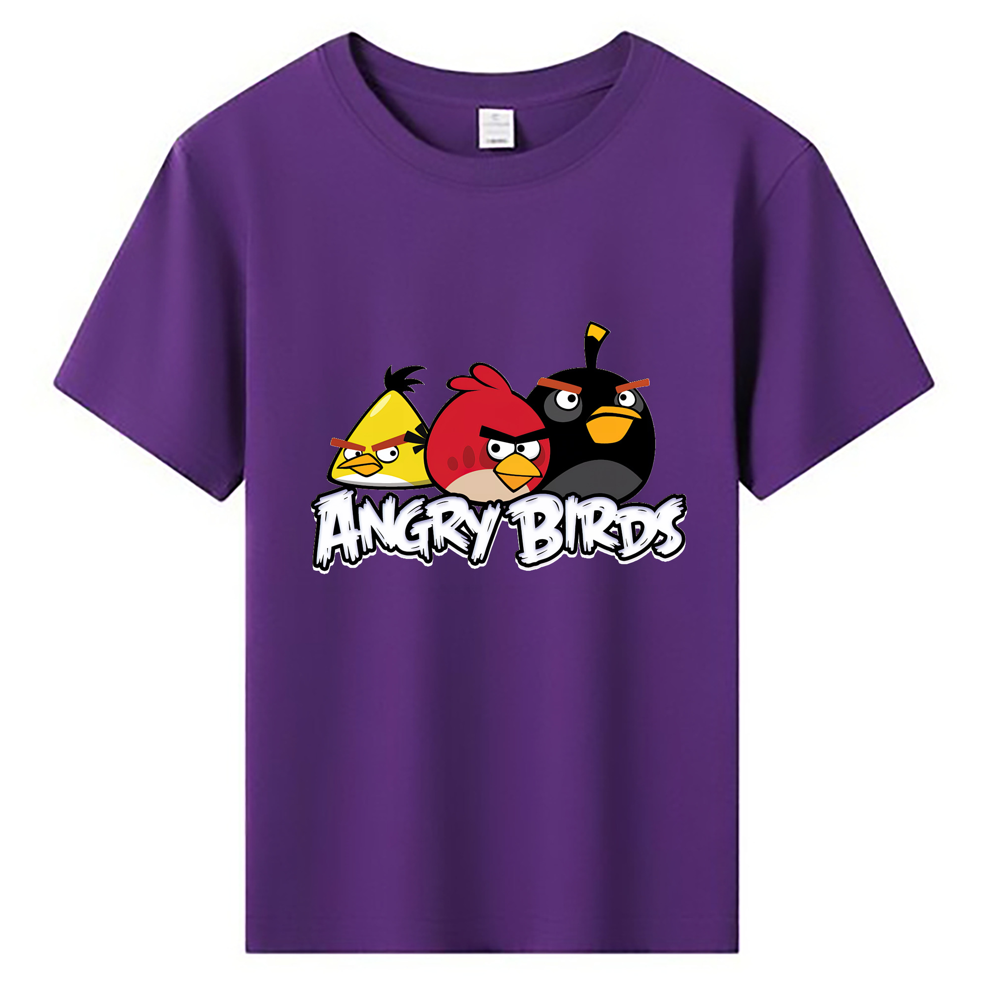 （画像用） Angry Birds アングリーバード 綿100％キッズTシャツ（フロントプリント）