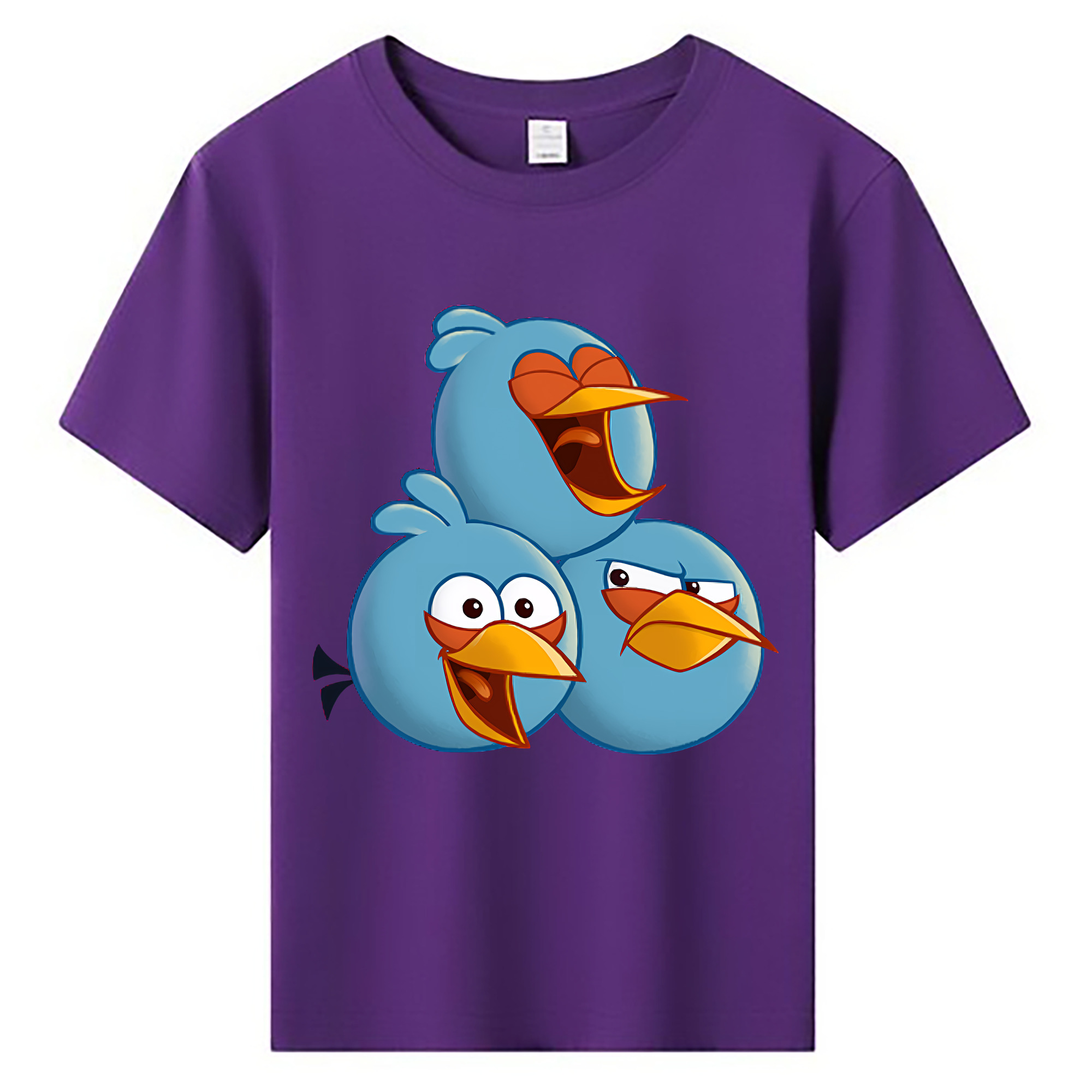 （画像用） Angry Birds アングリーバード 綿100％キッズTシャツ（フロントプリント）