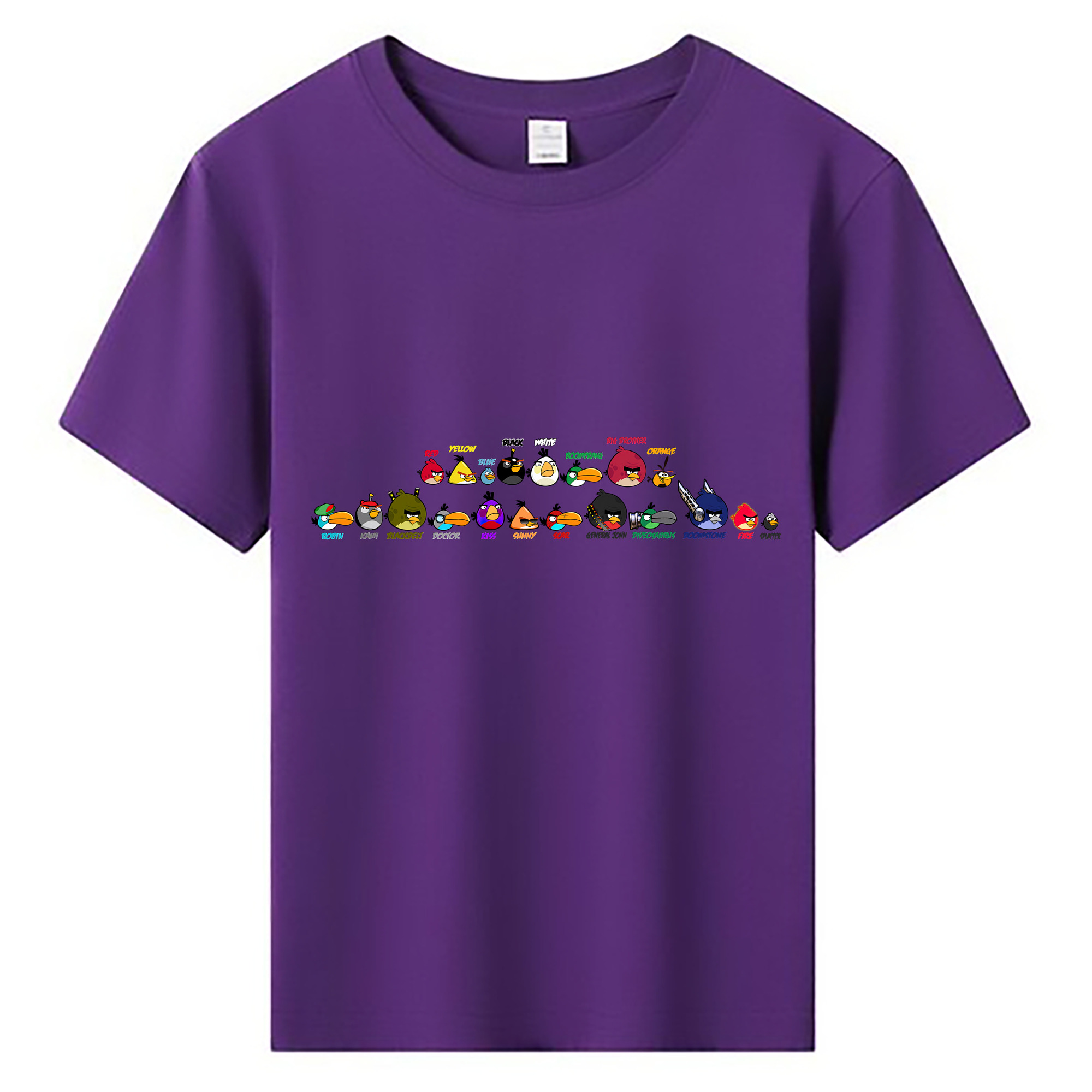 （画像用） Angry Birds アングリーバード 綿100％キッズTシャツ（フロントプリント）