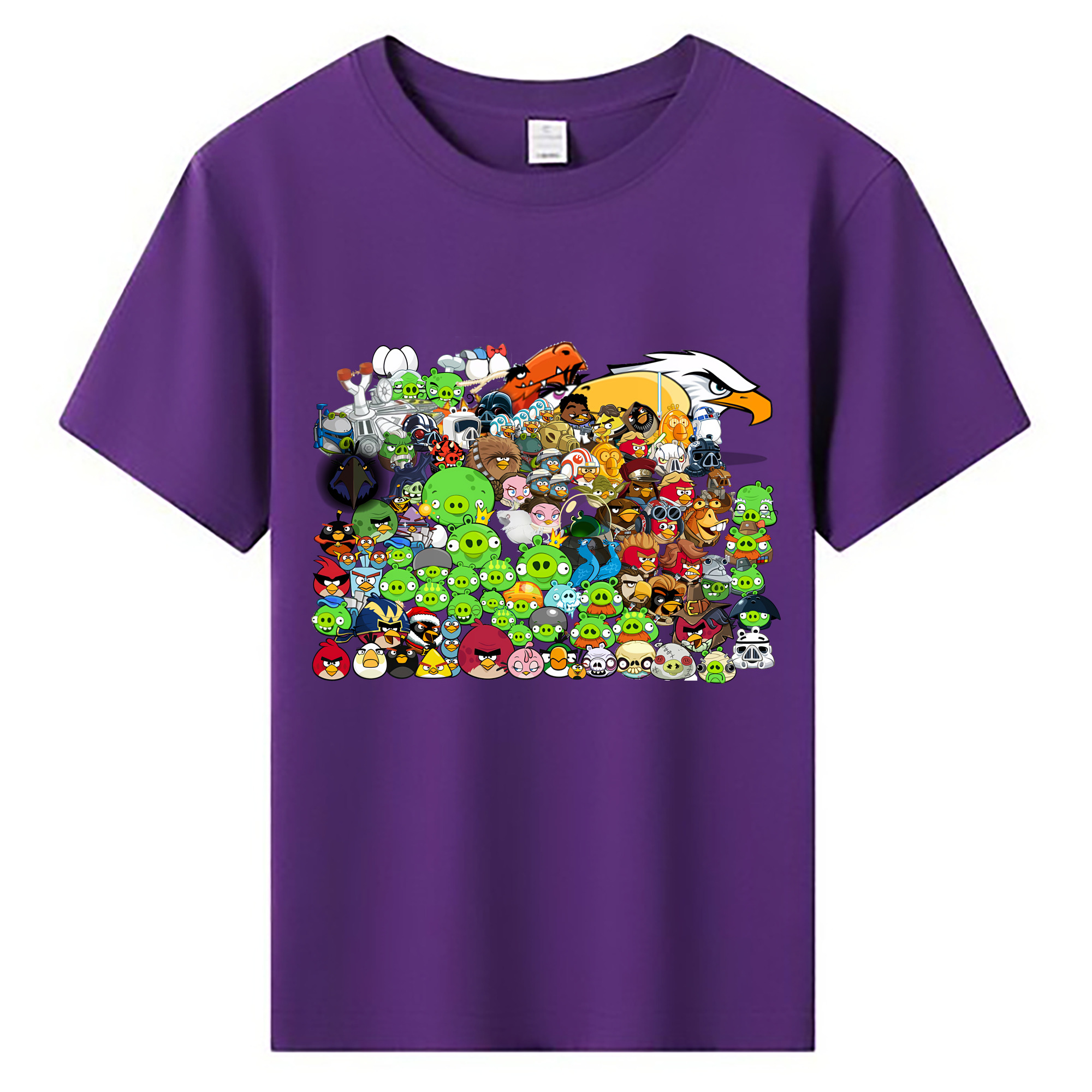 （画像用） Angry Birds アングリーバード 綿100％キッズTシャツ（フロントプリント）