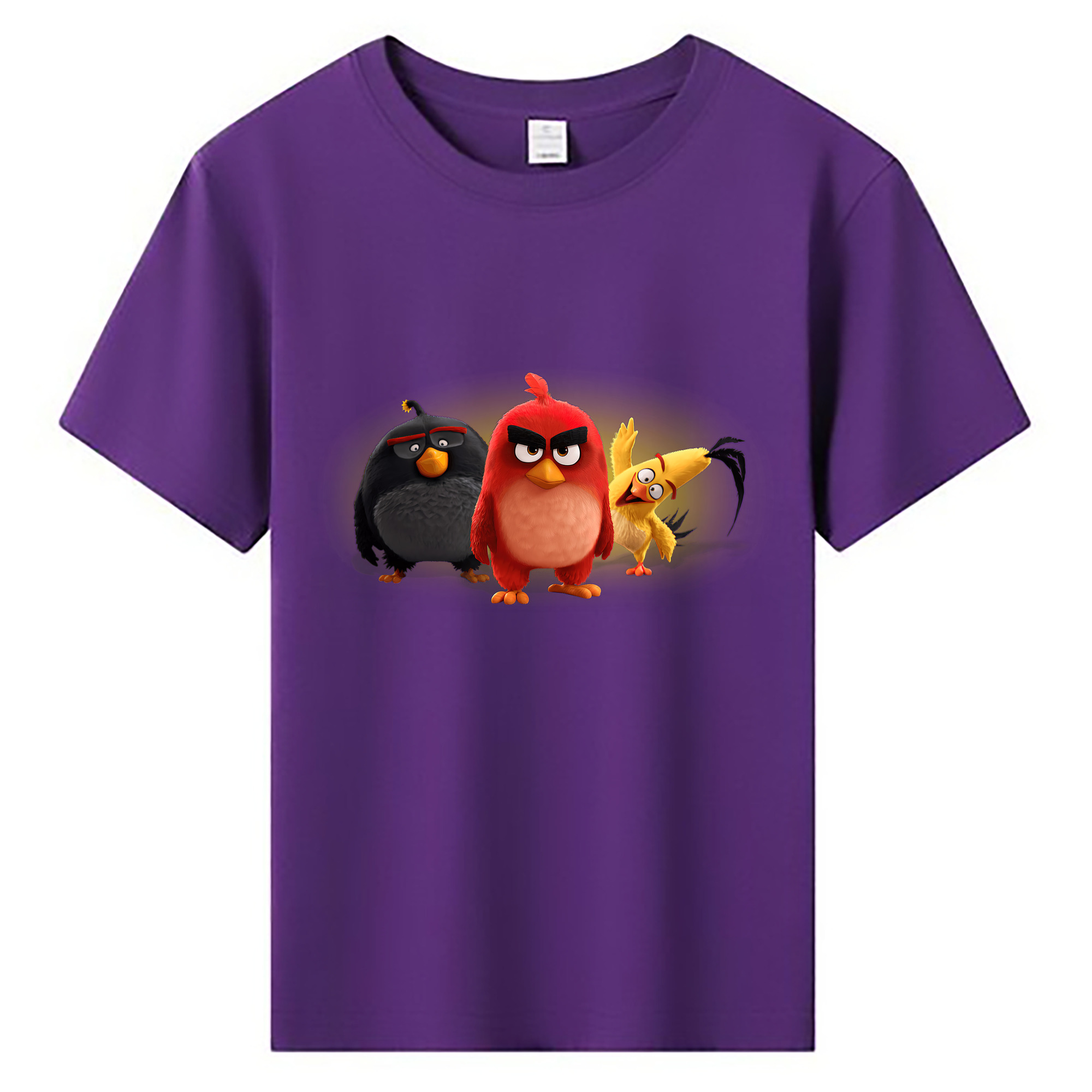 （画像用） Angry Birds アングリーバード 綿100％キッズTシャツ（フロントプリント）