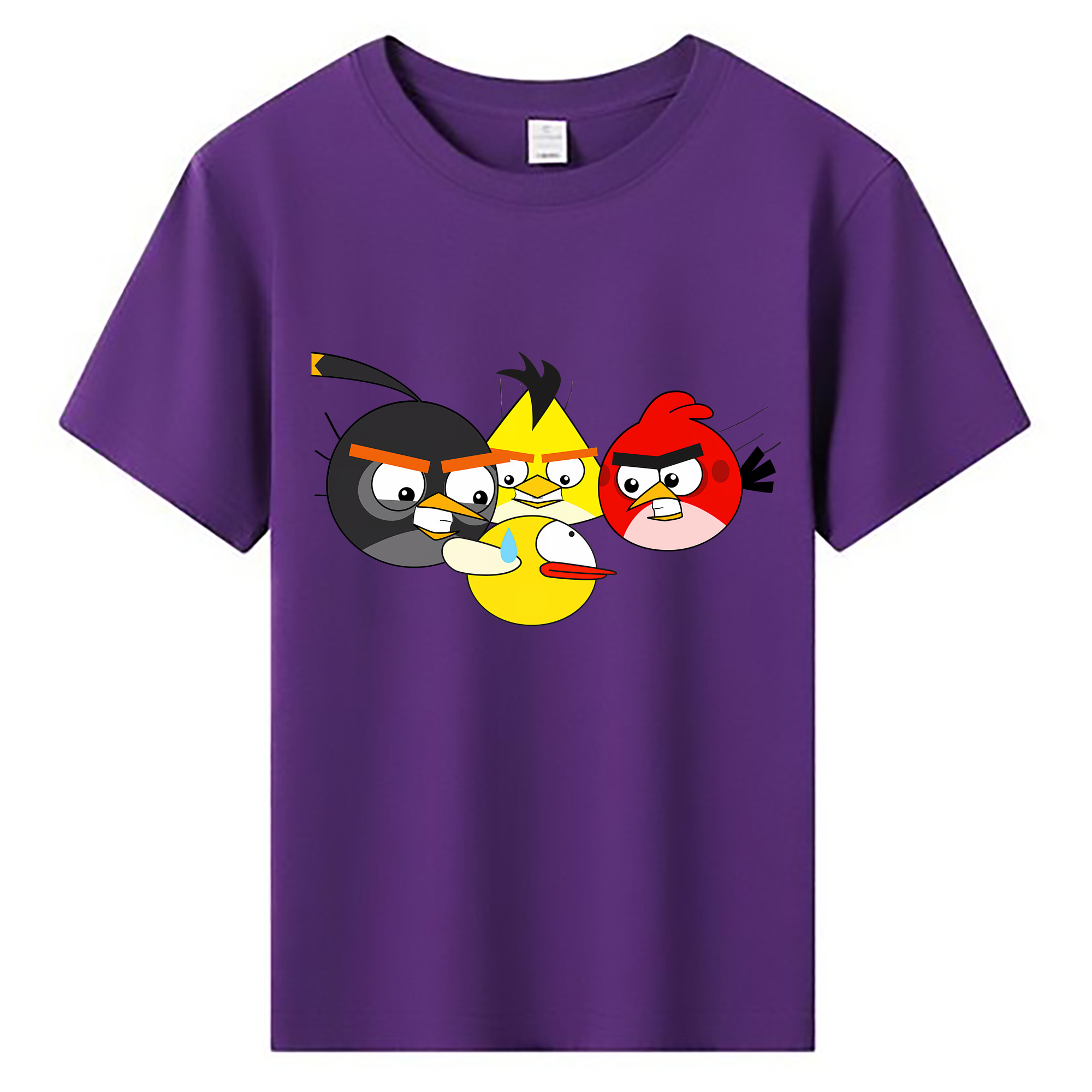 （画像用） Angry Birds アングリーバード 綿100％キッズTシャツ（フロントプリント）