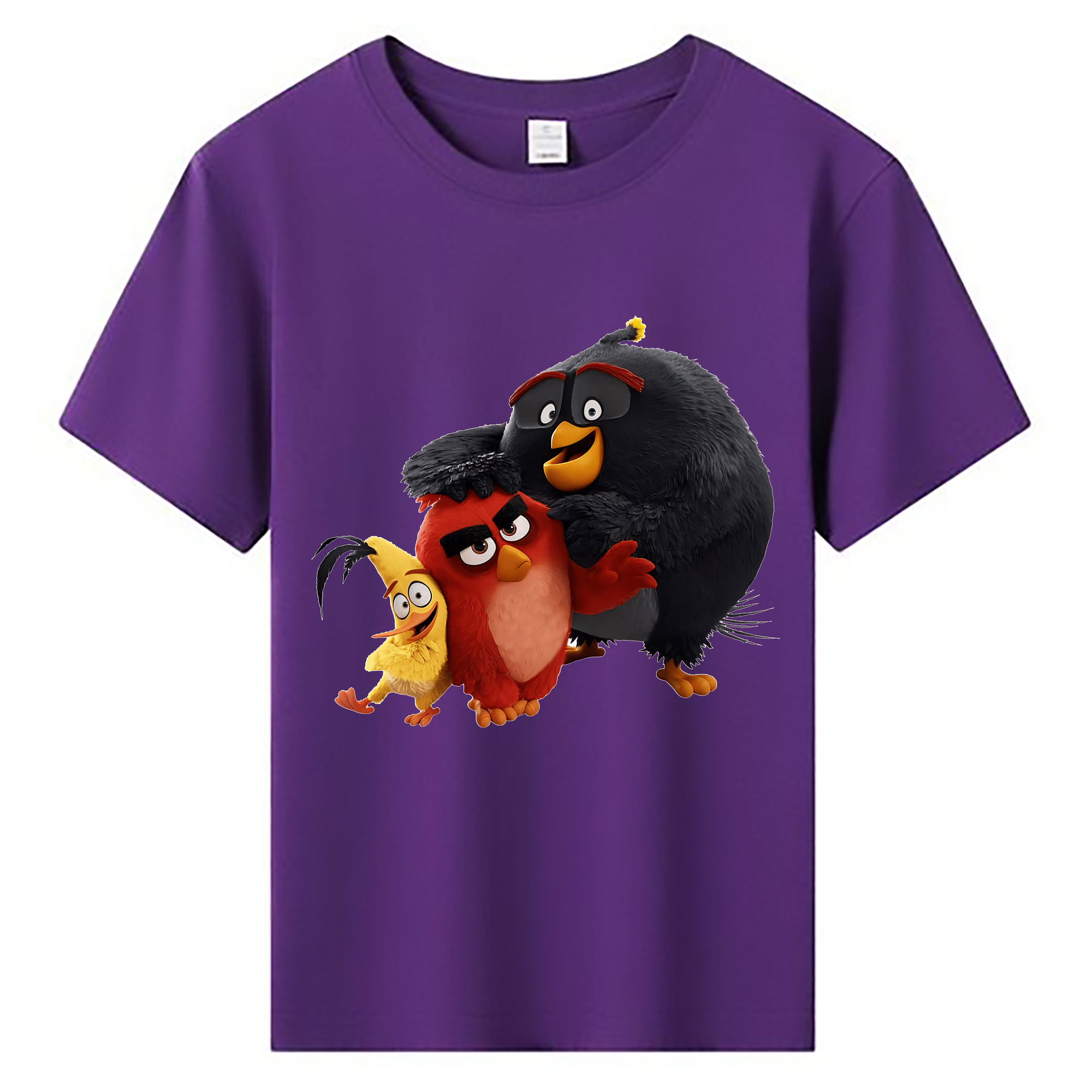 （画像用） Angry Birds アングリーバード 綿100％キッズTシャツ（フロントプリント）
