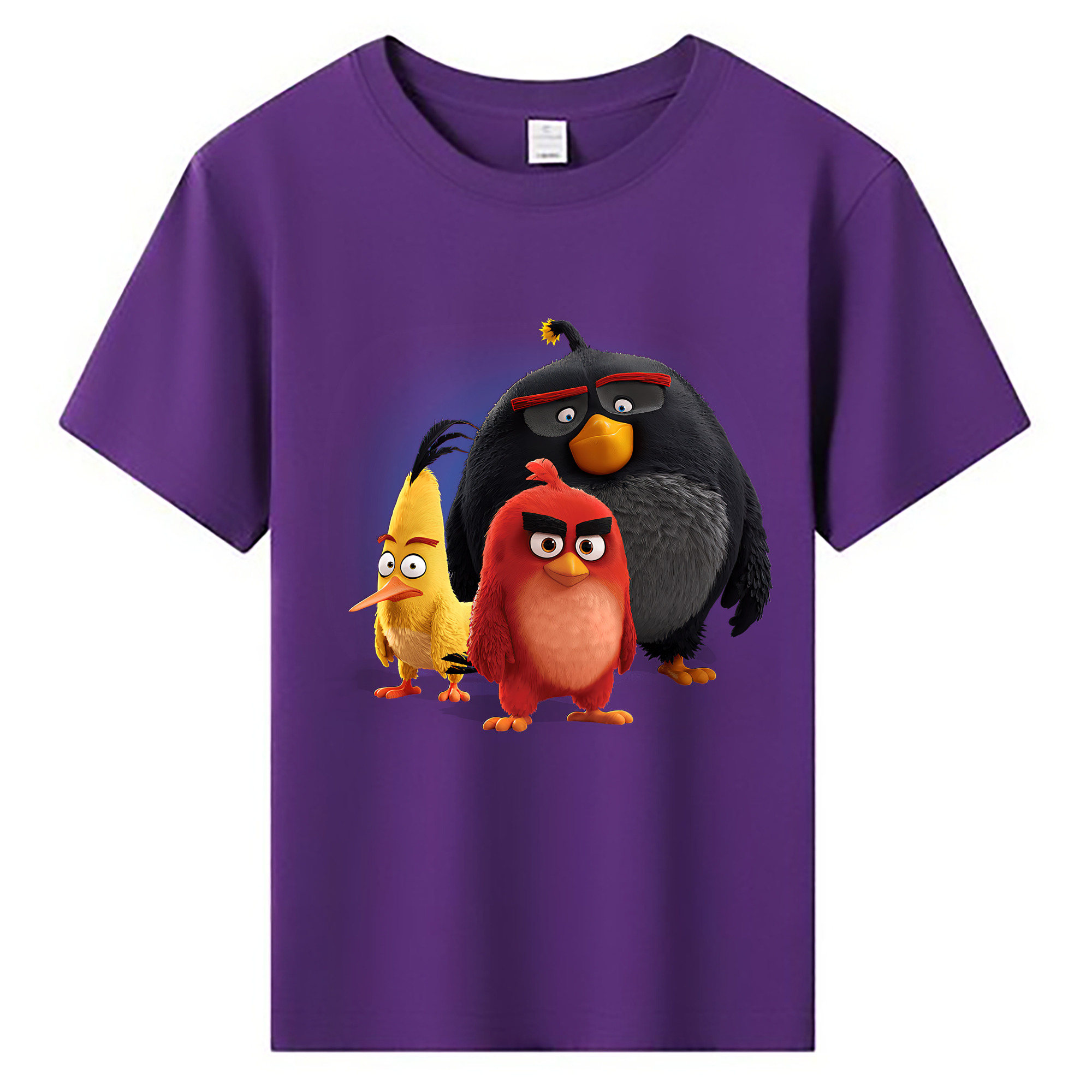 （画像用） Angry Birds アングリーバード 綿100％キッズTシャツ（フロントプリント）