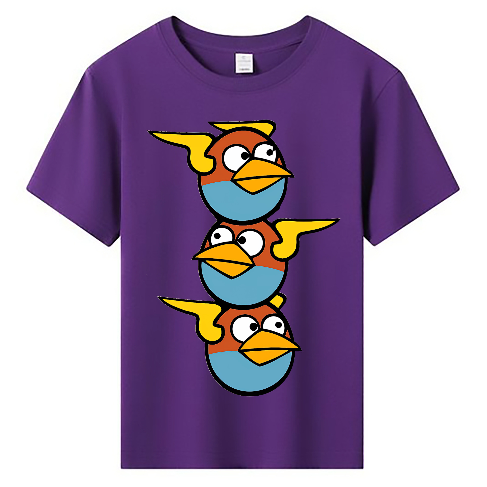 （画像用） Angry Birds アングリーバード 綿100％キッズTシャツ（フロントプリント）