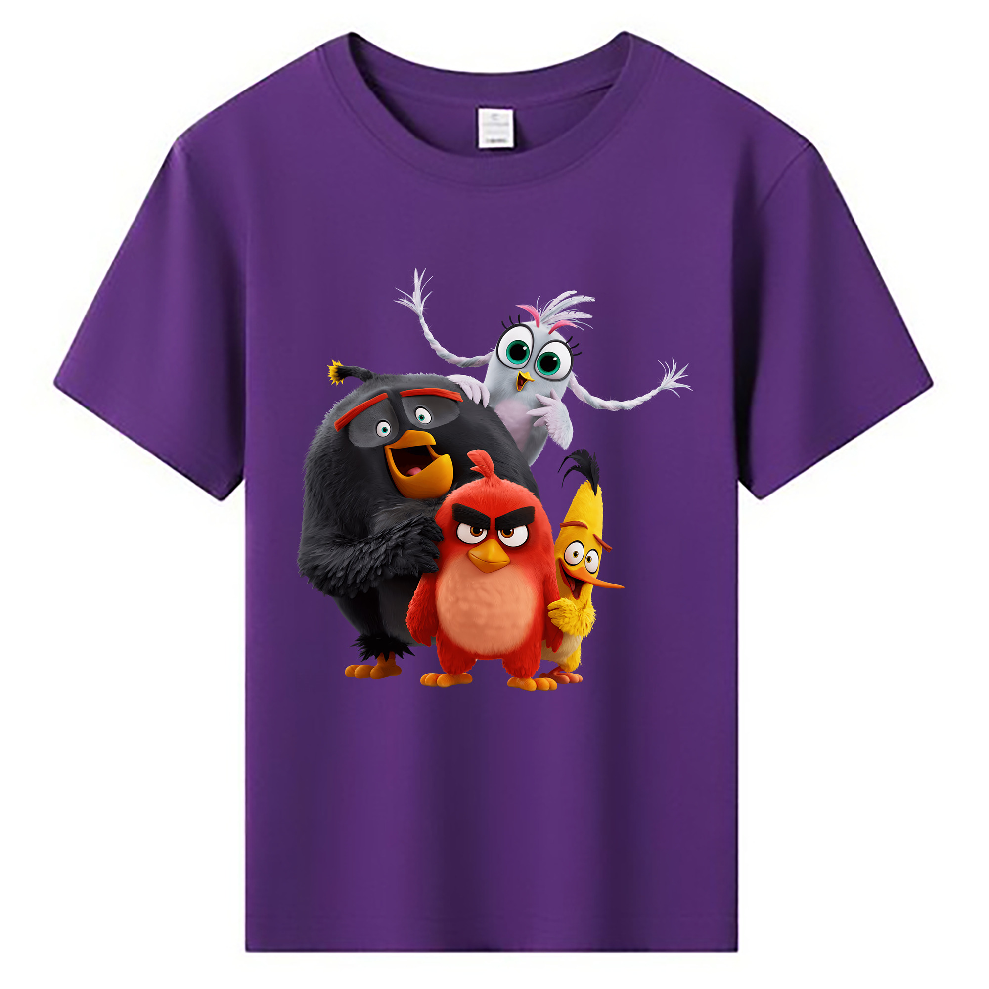 （画像用） Angry Birds アングリーバード 綿100％キッズTシャツ（フロントプリント）