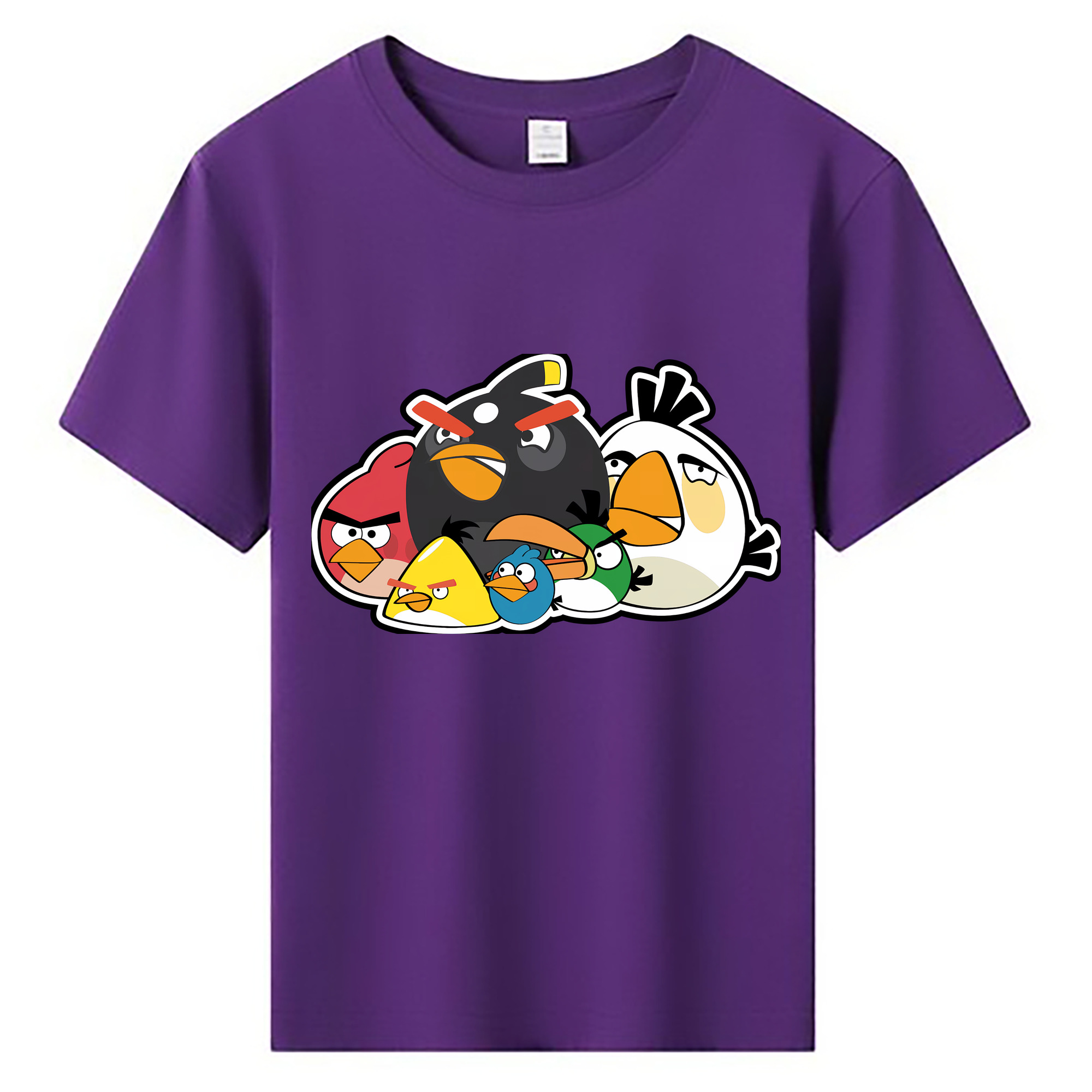 （画像用） Angry Birds アングリーバード 綿100％キッズTシャツ（フロントプリント）