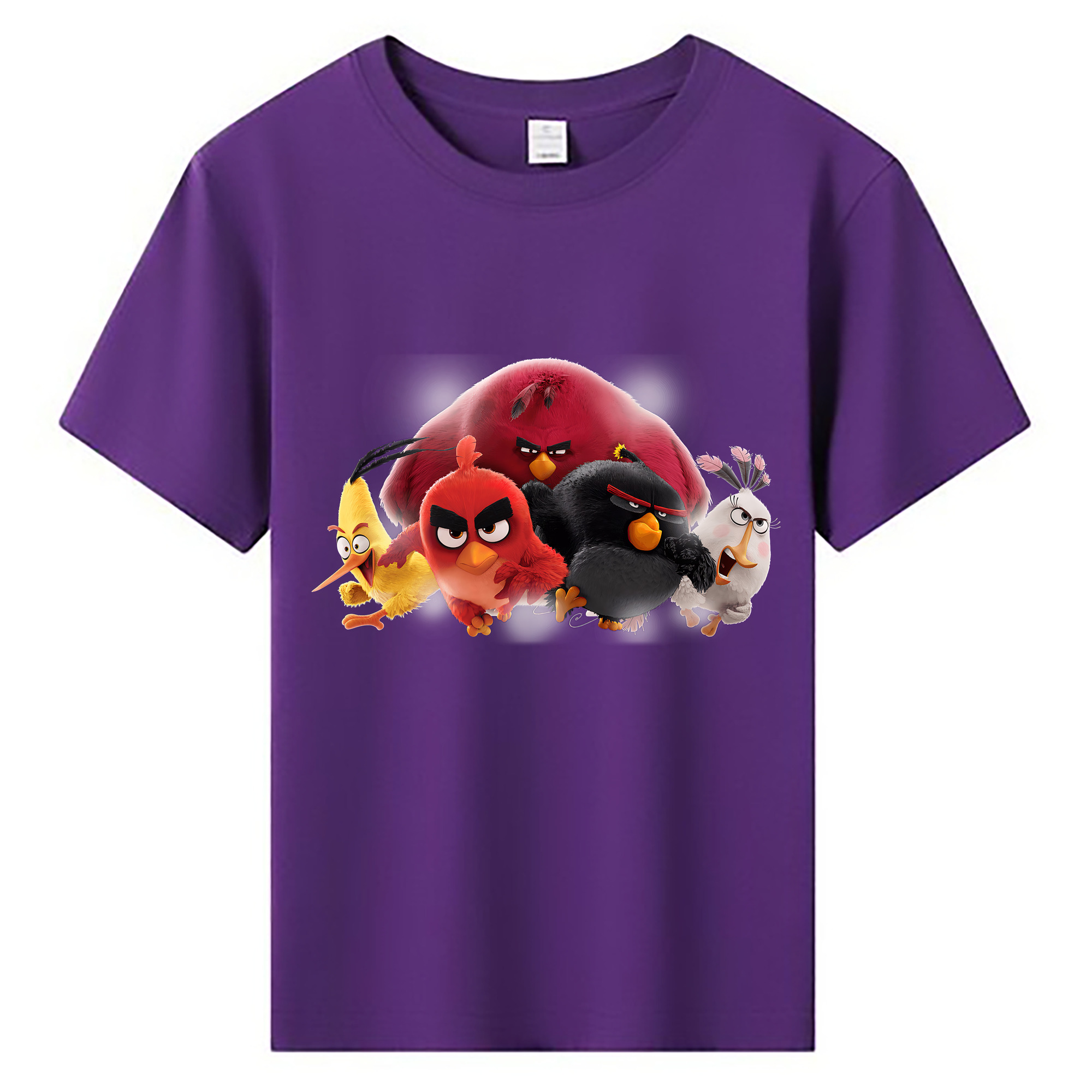 （画像用） Angry Birds アングリーバード 綿100％キッズTシャツ（フロントプリント）