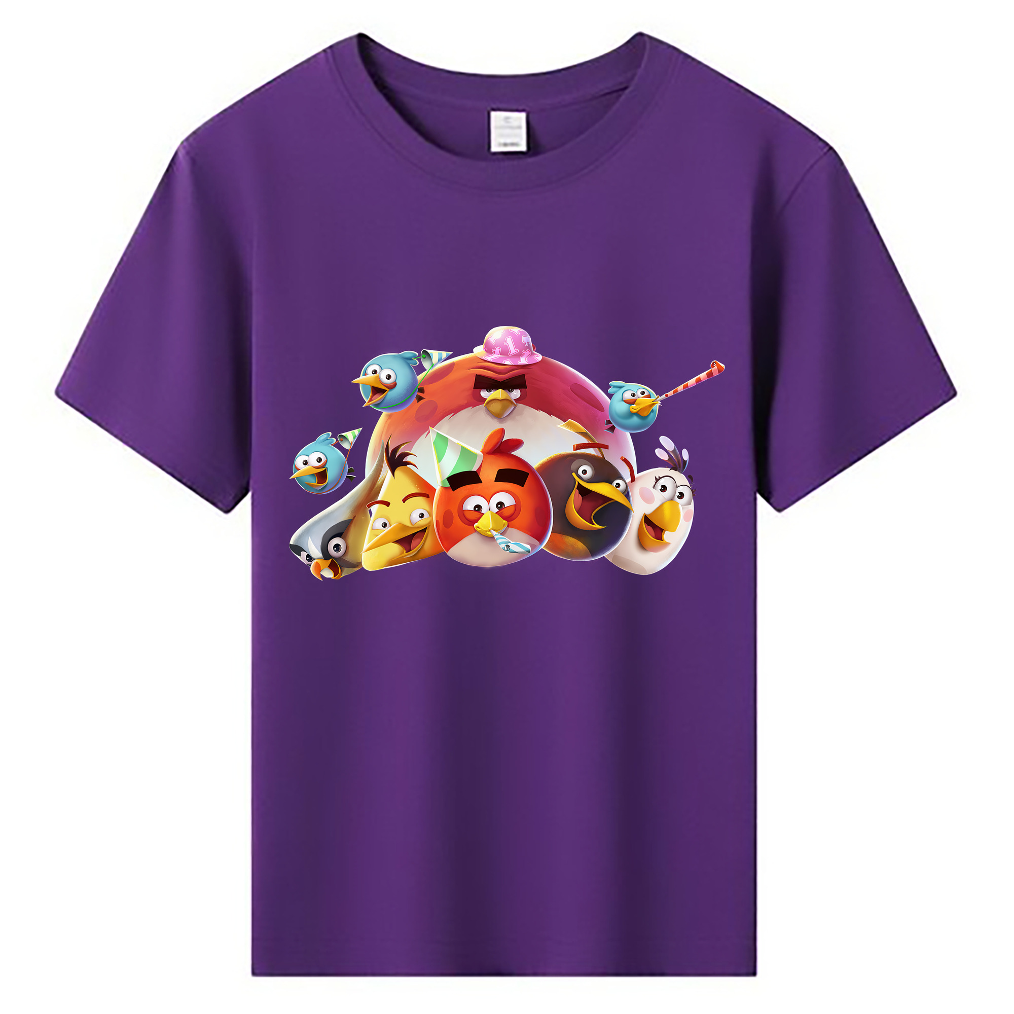 （画像用） Angry Birds アングリーバード 綿100％キッズTシャツ（フロントプリント）