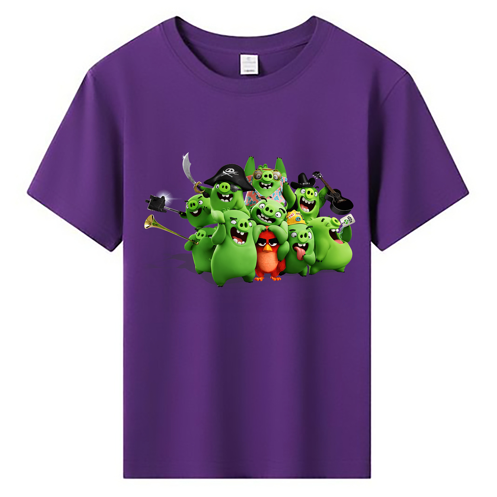 （画像用） Angry Birds アングリーバード 綿100％キッズTシャツ（フロントプリント）