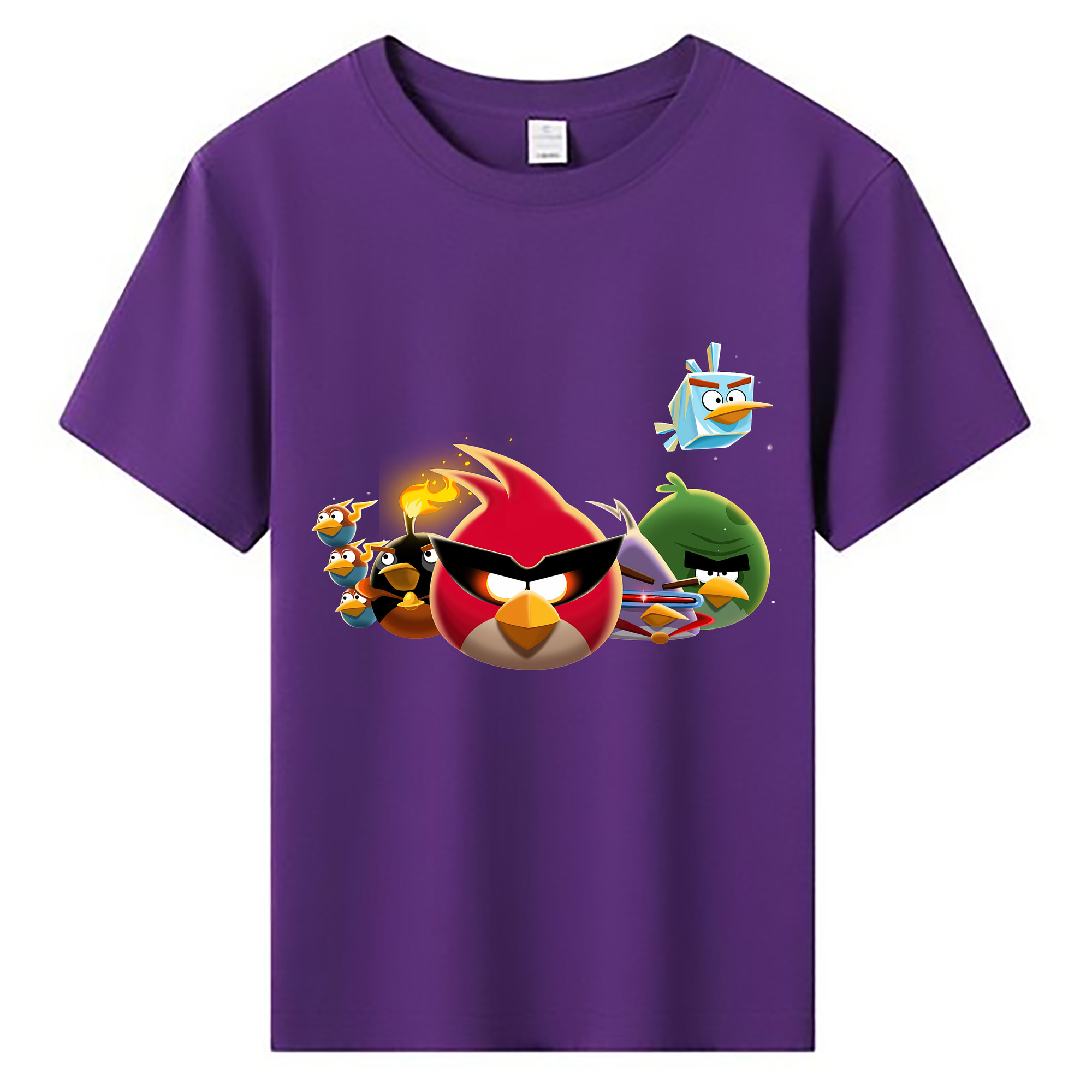 （画像用） Angry Birds アングリーバード 綿100％キッズTシャツ（フロントプリント）
