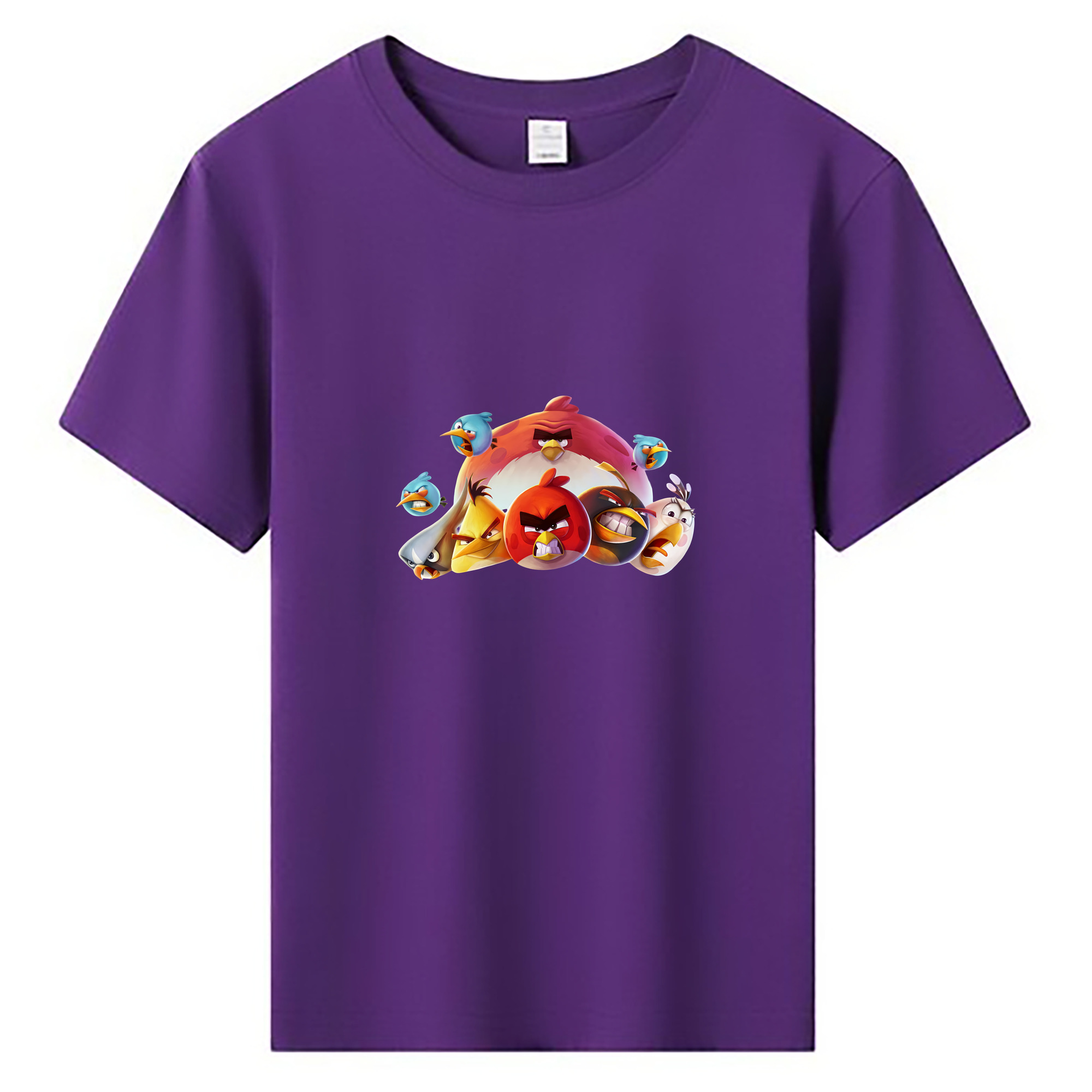 （画像用） Angry Birds アングリーバード 綿100％キッズTシャツ（フロントプリント）