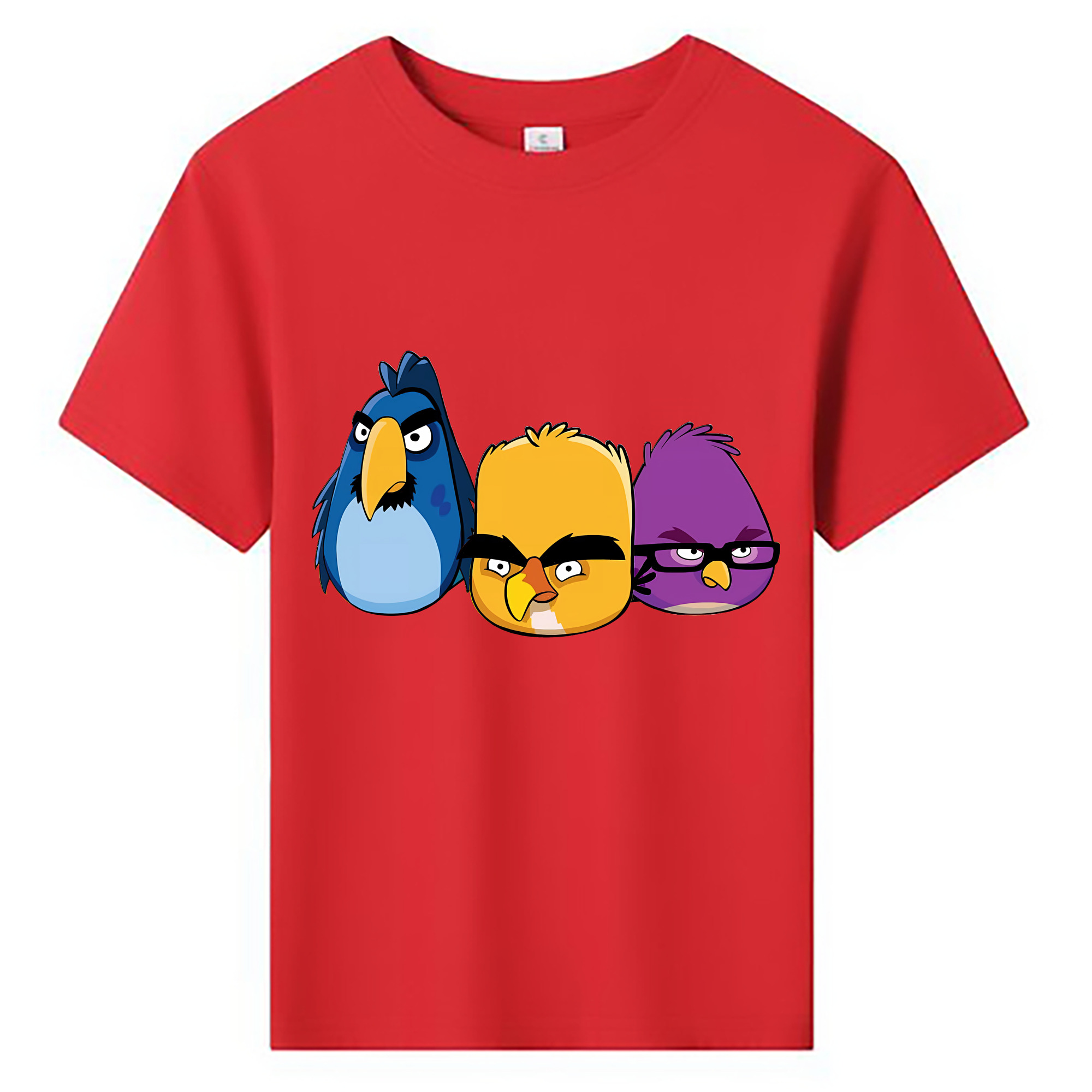 （画像用） Angry Birds アングリーバード 綿100％キッズTシャツ（フロントプリント）
